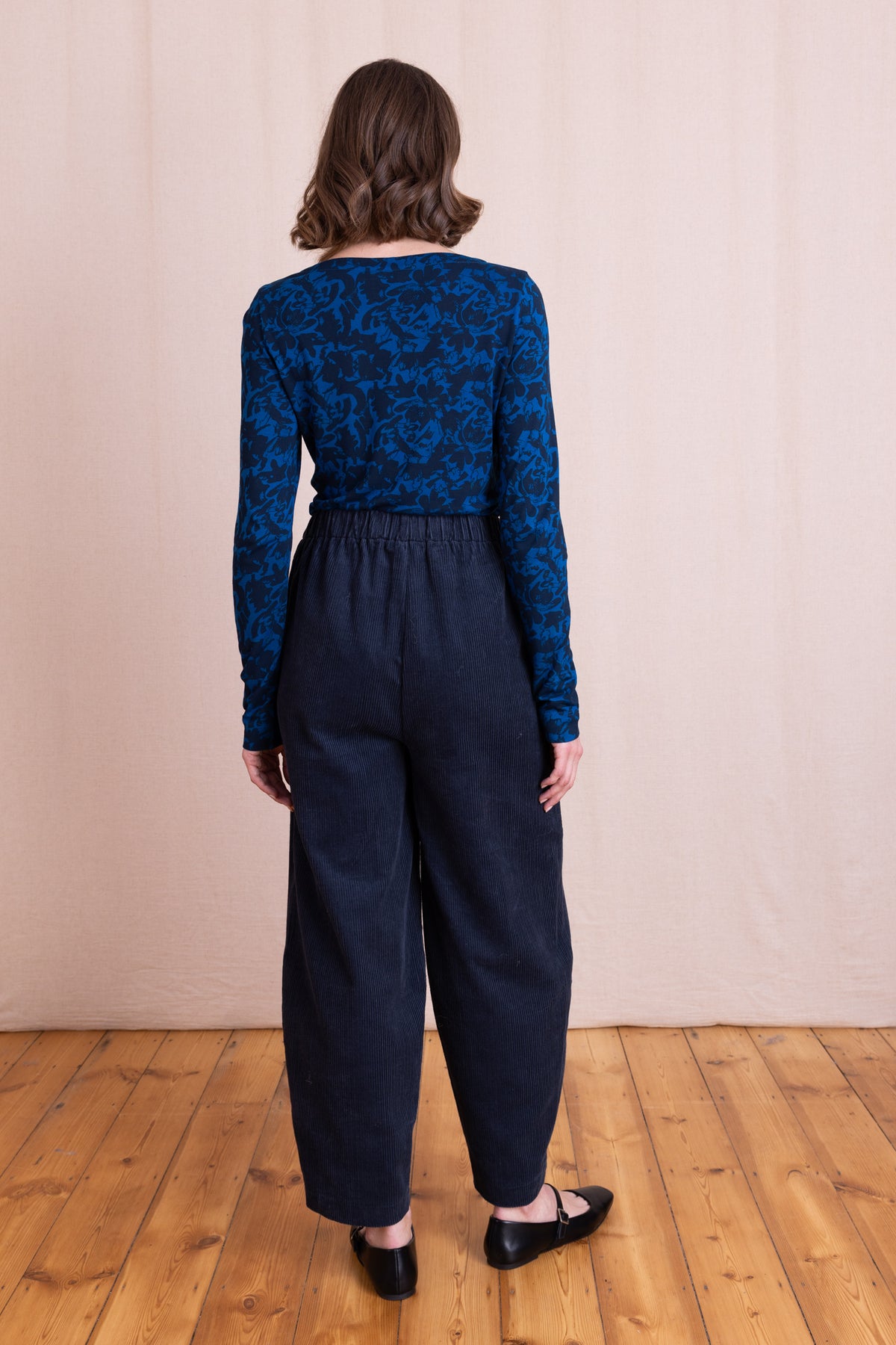 AW26 Chunky Cord Bubble Trousers - Navy