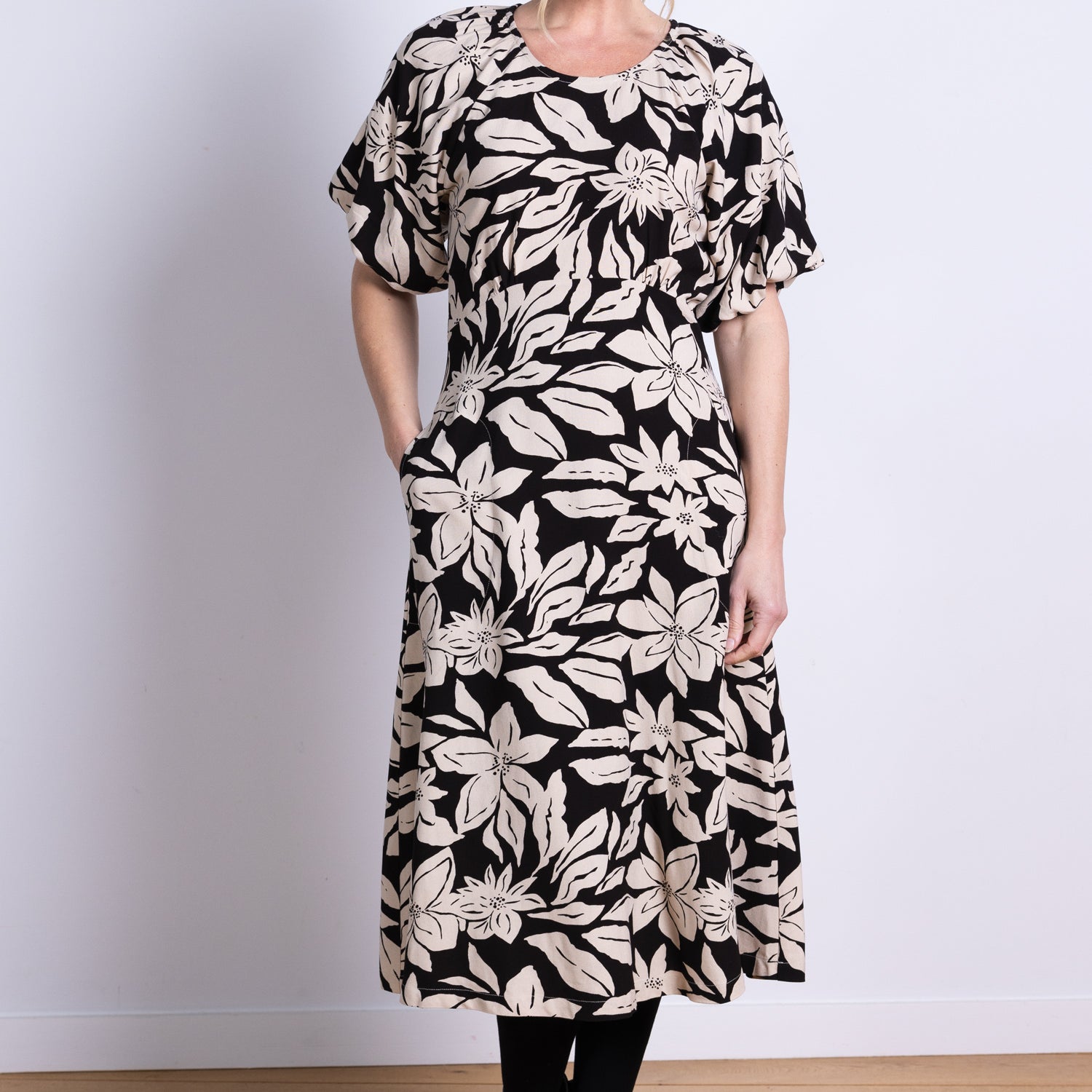 AW25 Puff Sleeve Dress - Black