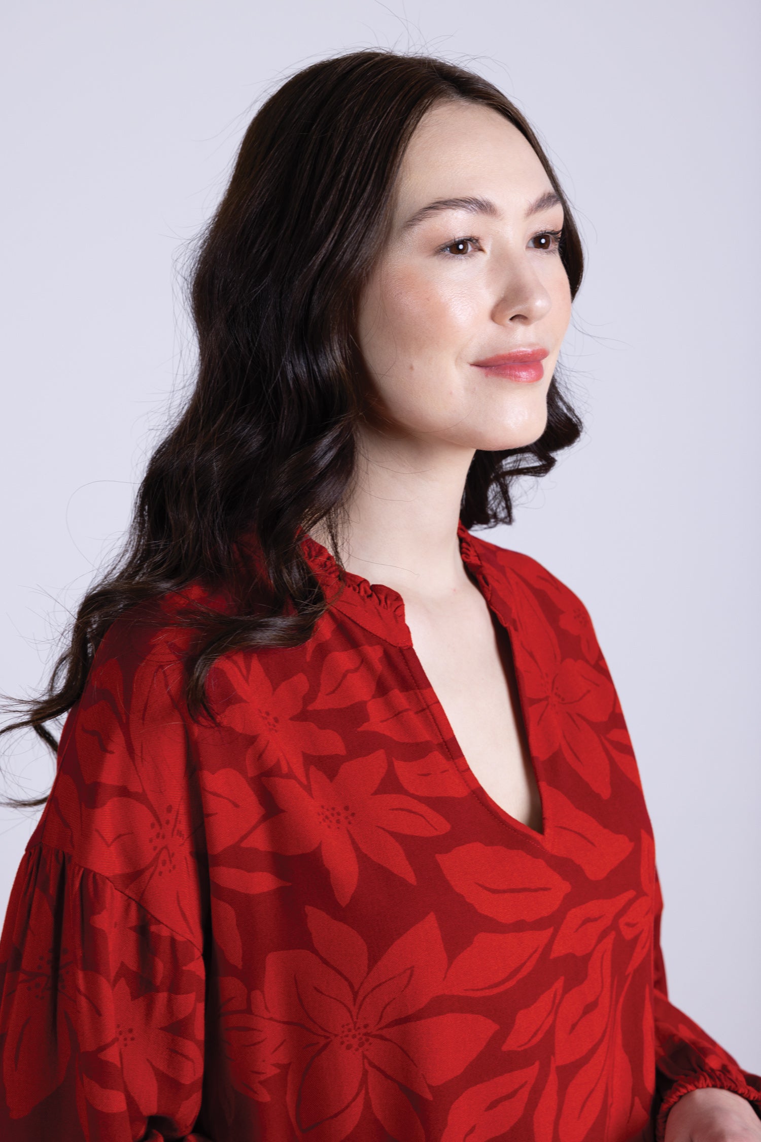 AW25 Smock Top - Burgundy