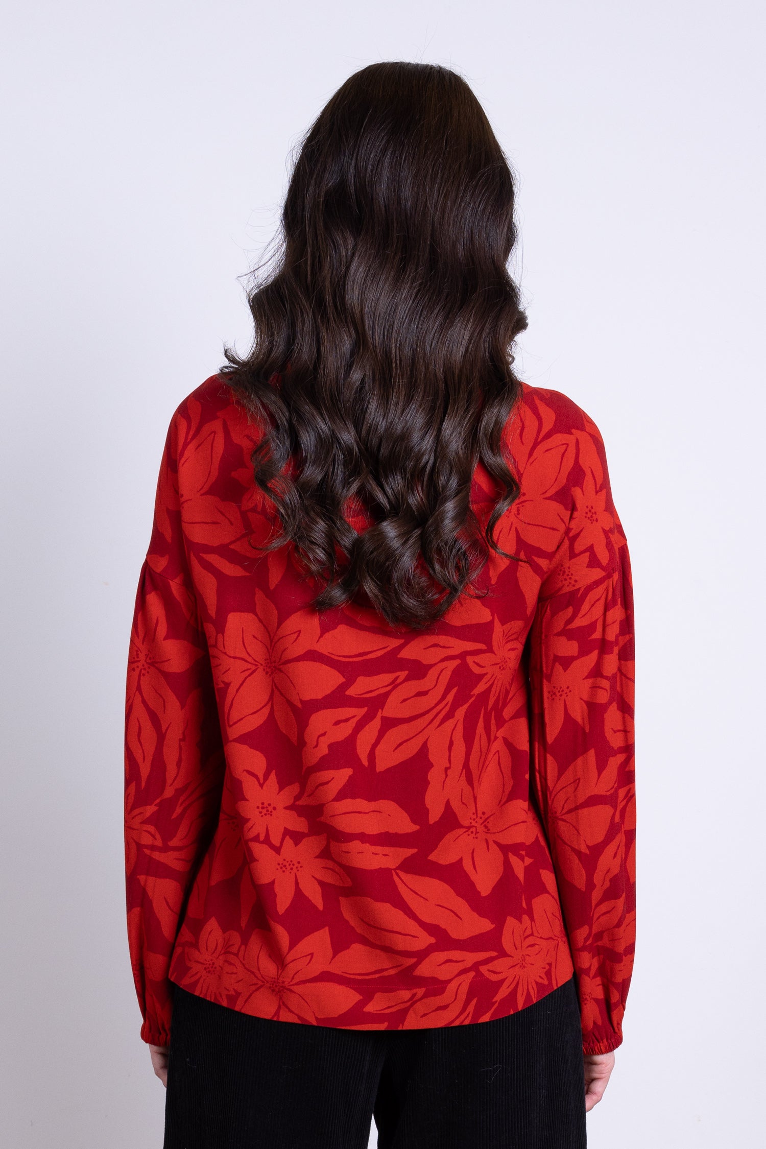 AW25 Smock Top - Burgundy