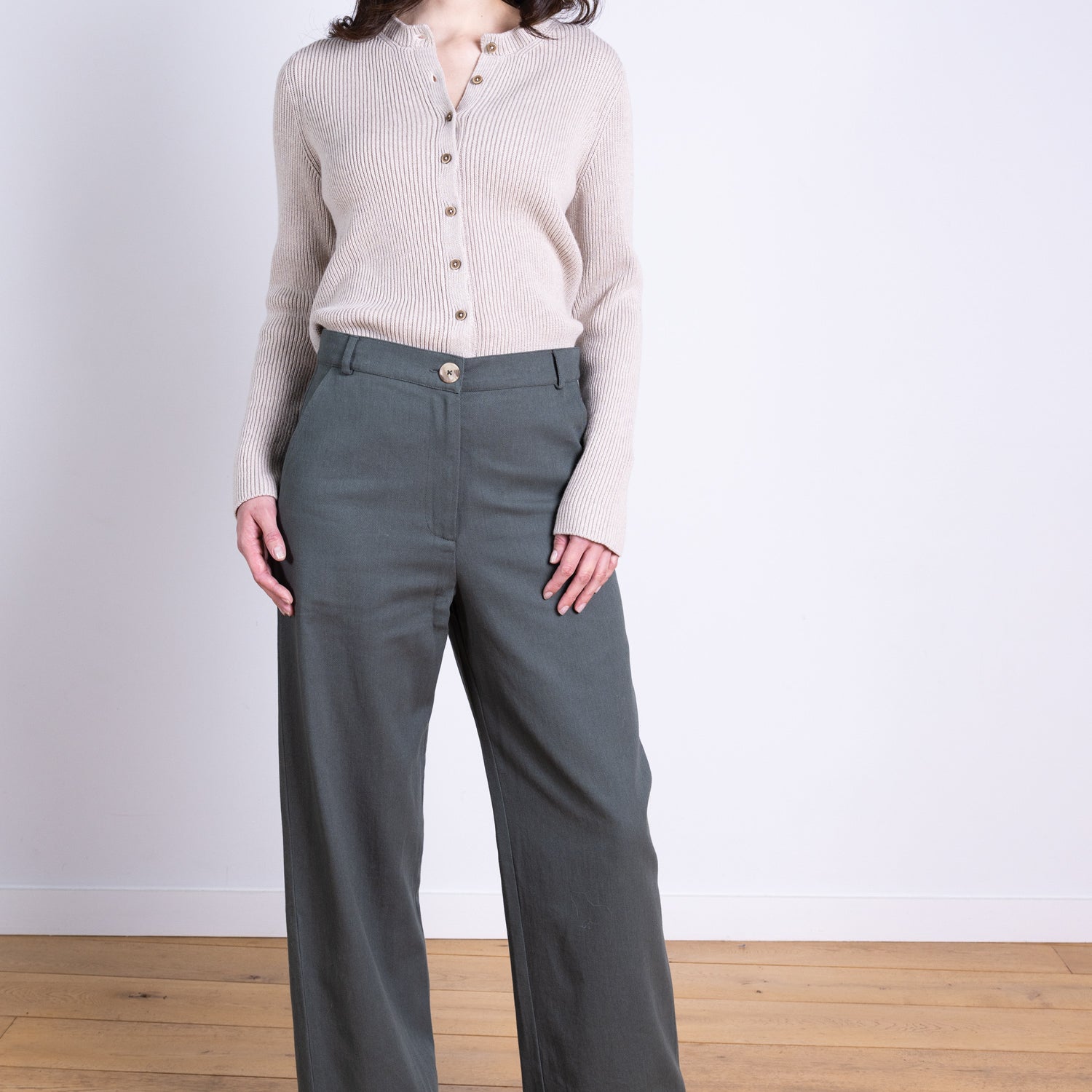 AW25 Wide Leg Trouser - Buff
