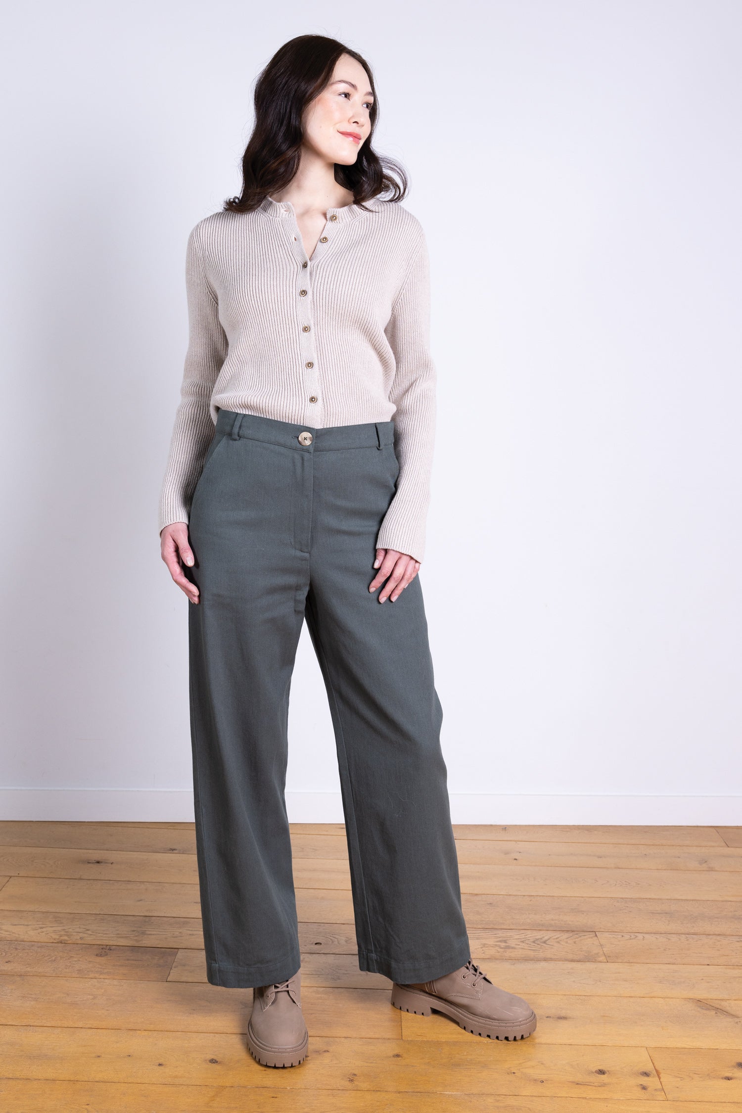 AW25 Wide Leg Trouser - Buff