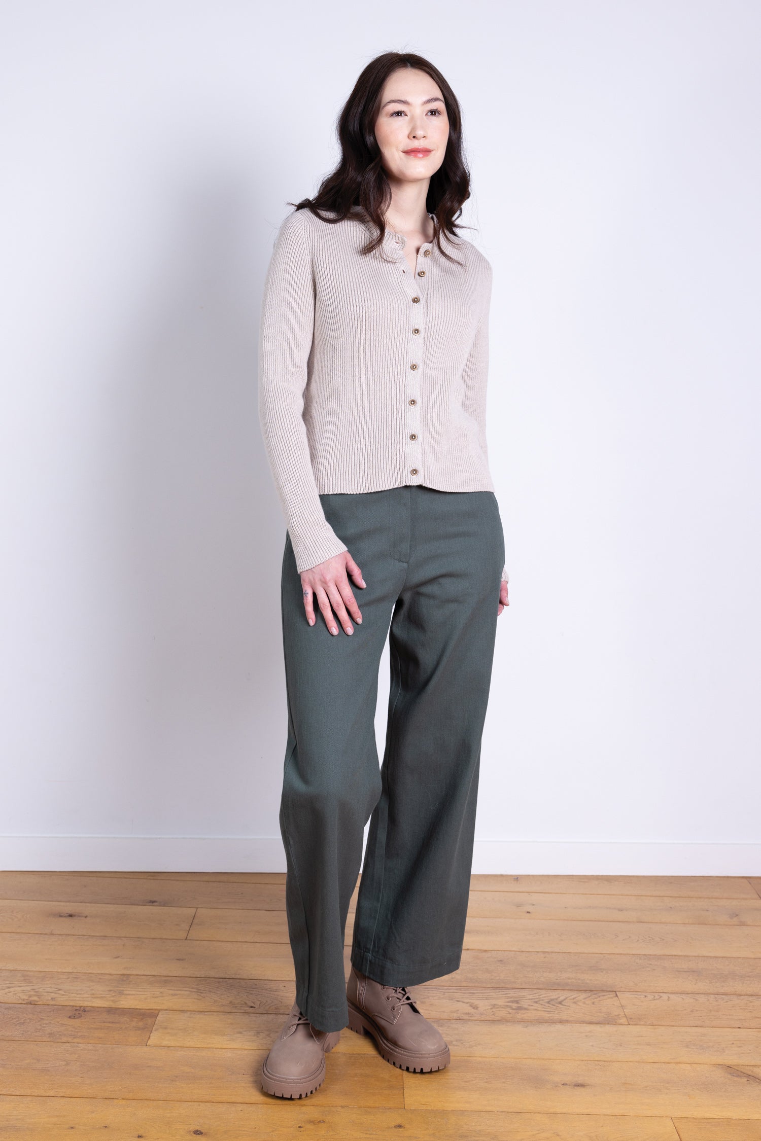 AW25 Wide Leg Trouser - Buff