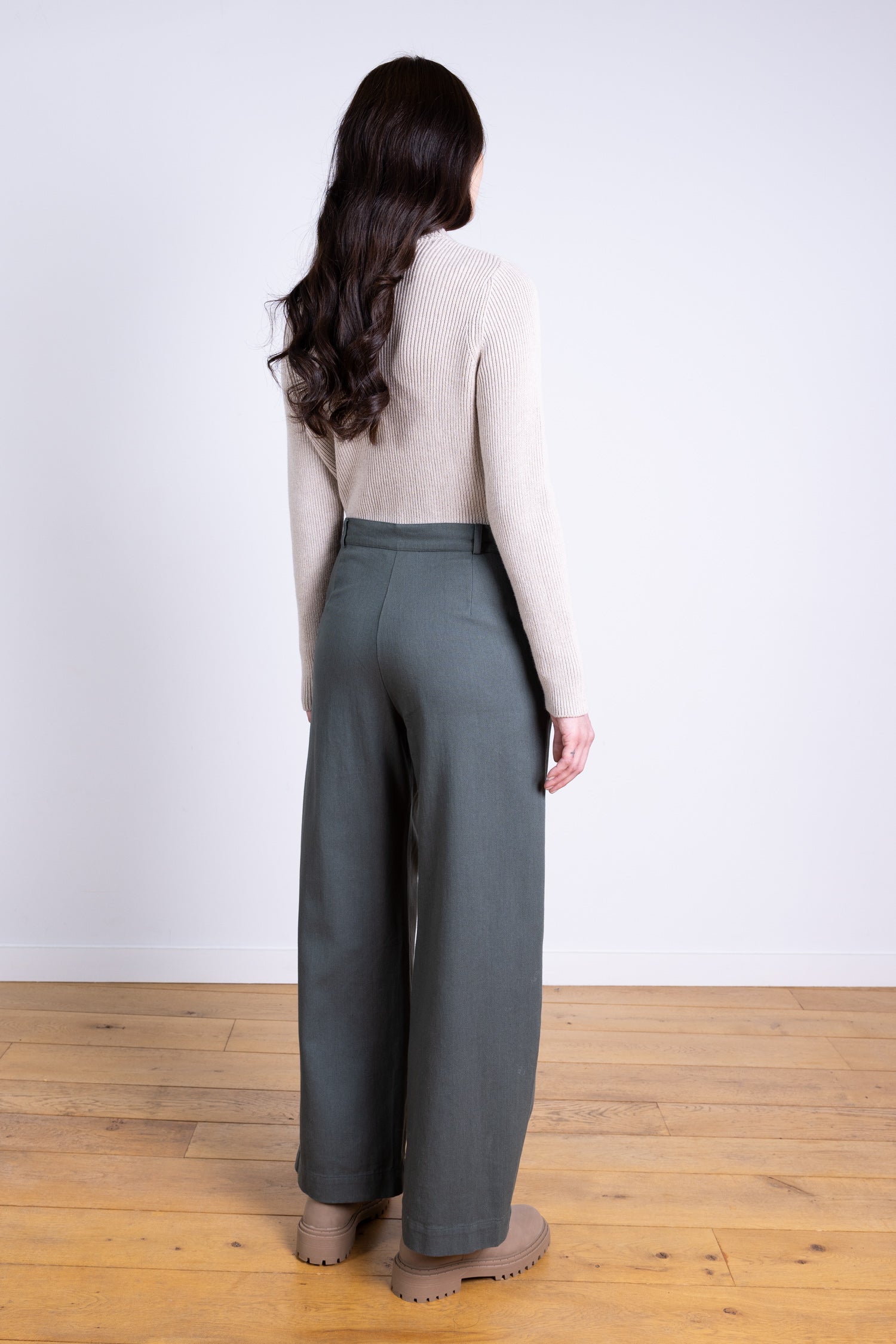 AW25 Wide Leg Trouser - Buff