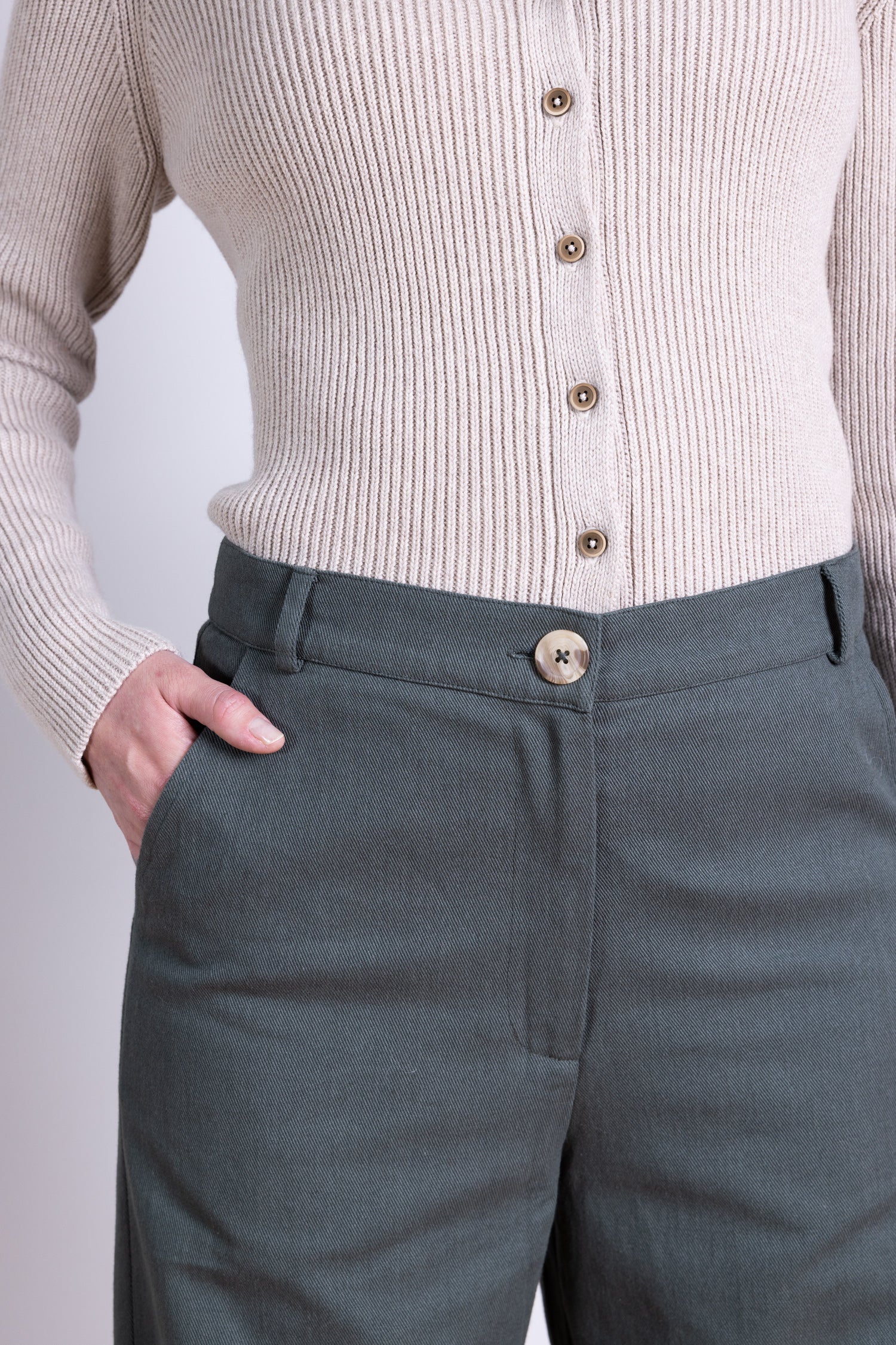 AW25 Wide Leg Trouser - Buff