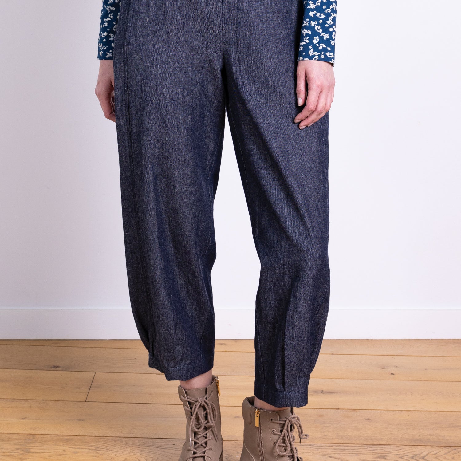 AW25 Elastic Hem Trouser - Chambray