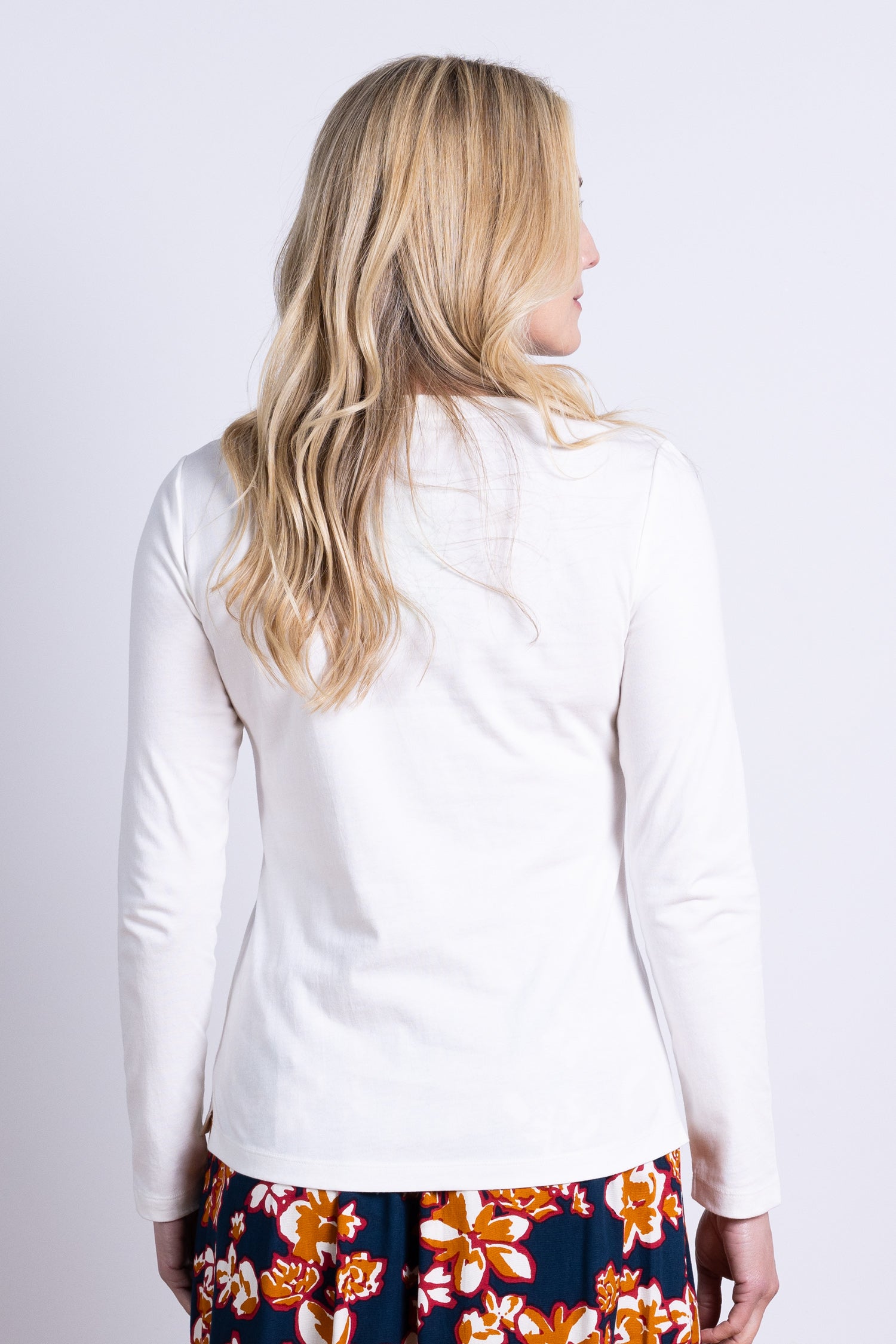 AW25 Round Neck Top - Ivory