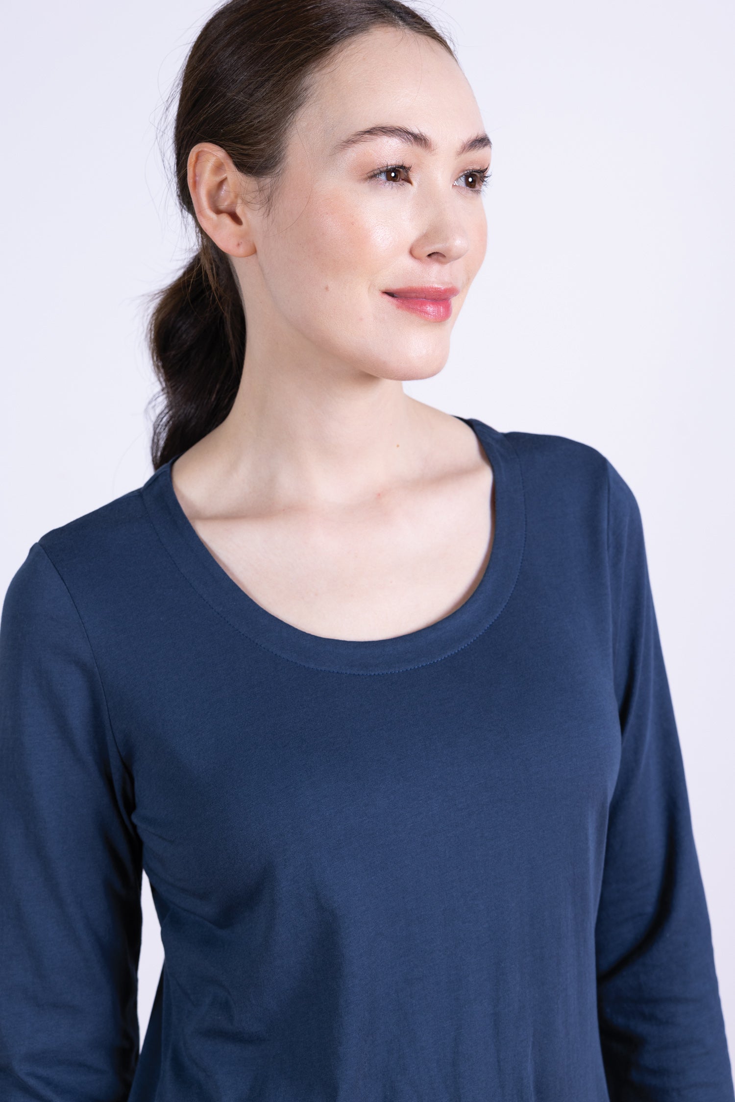 AW25 Round Neck Top - Oxford