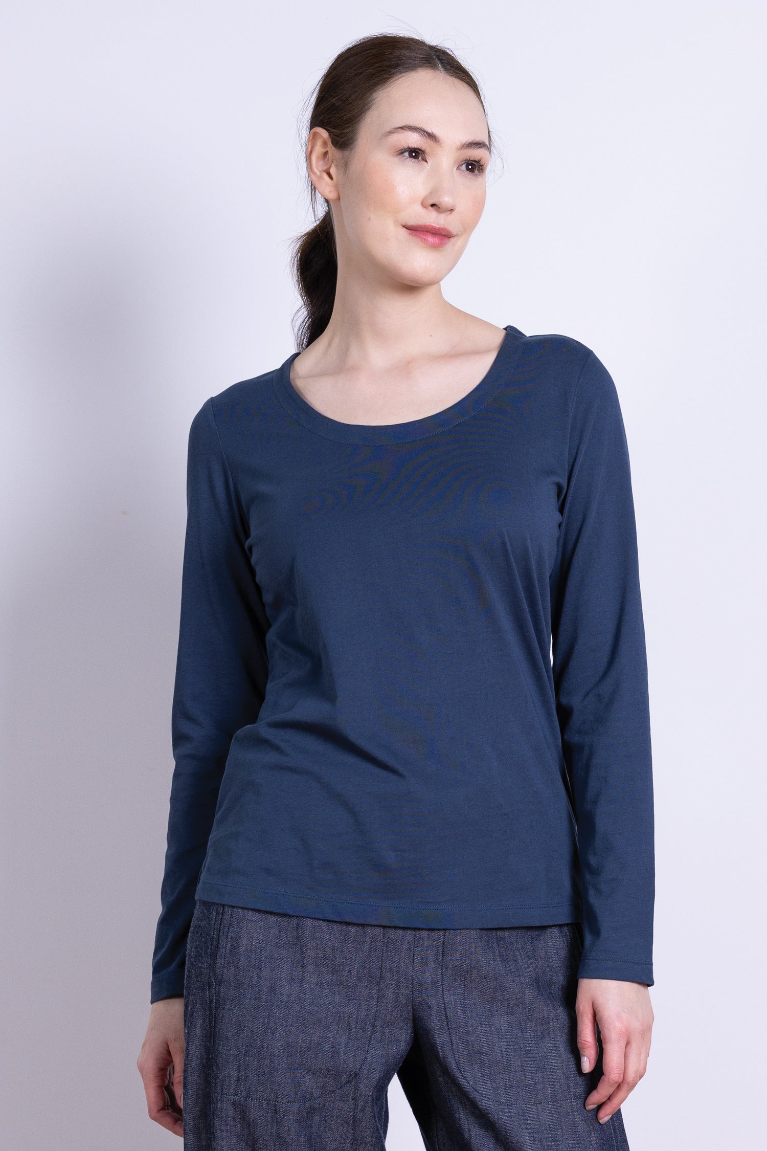 AW25 Round Neck Top - Oxford