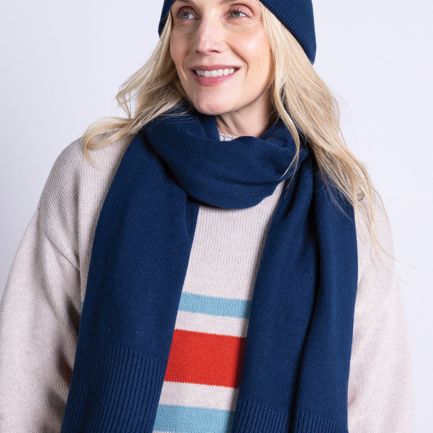 AW25 Plain Knitted Hat - Thunder