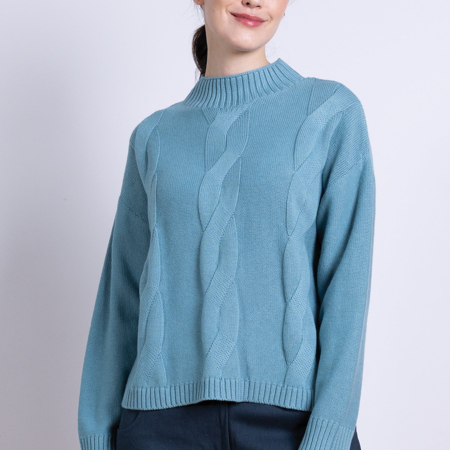 AW25 Cable Knit Jumper - Arctic