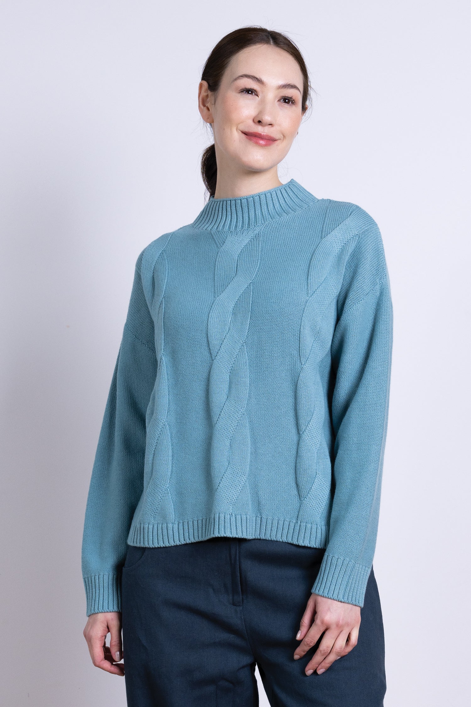 AW25 Cable Knit Jumper - Arctic