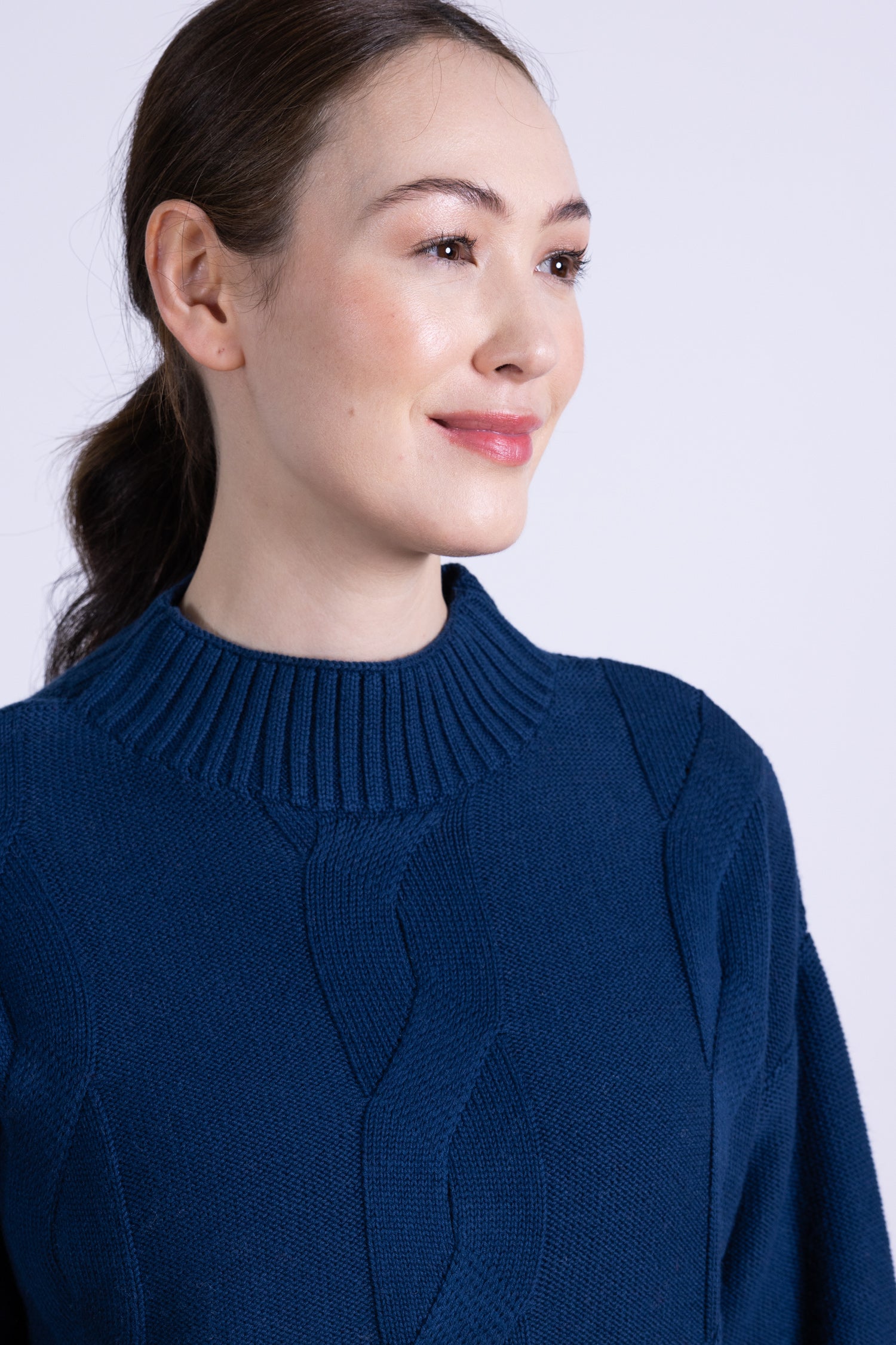 AW25 Cable Knit Jumper - Thunder