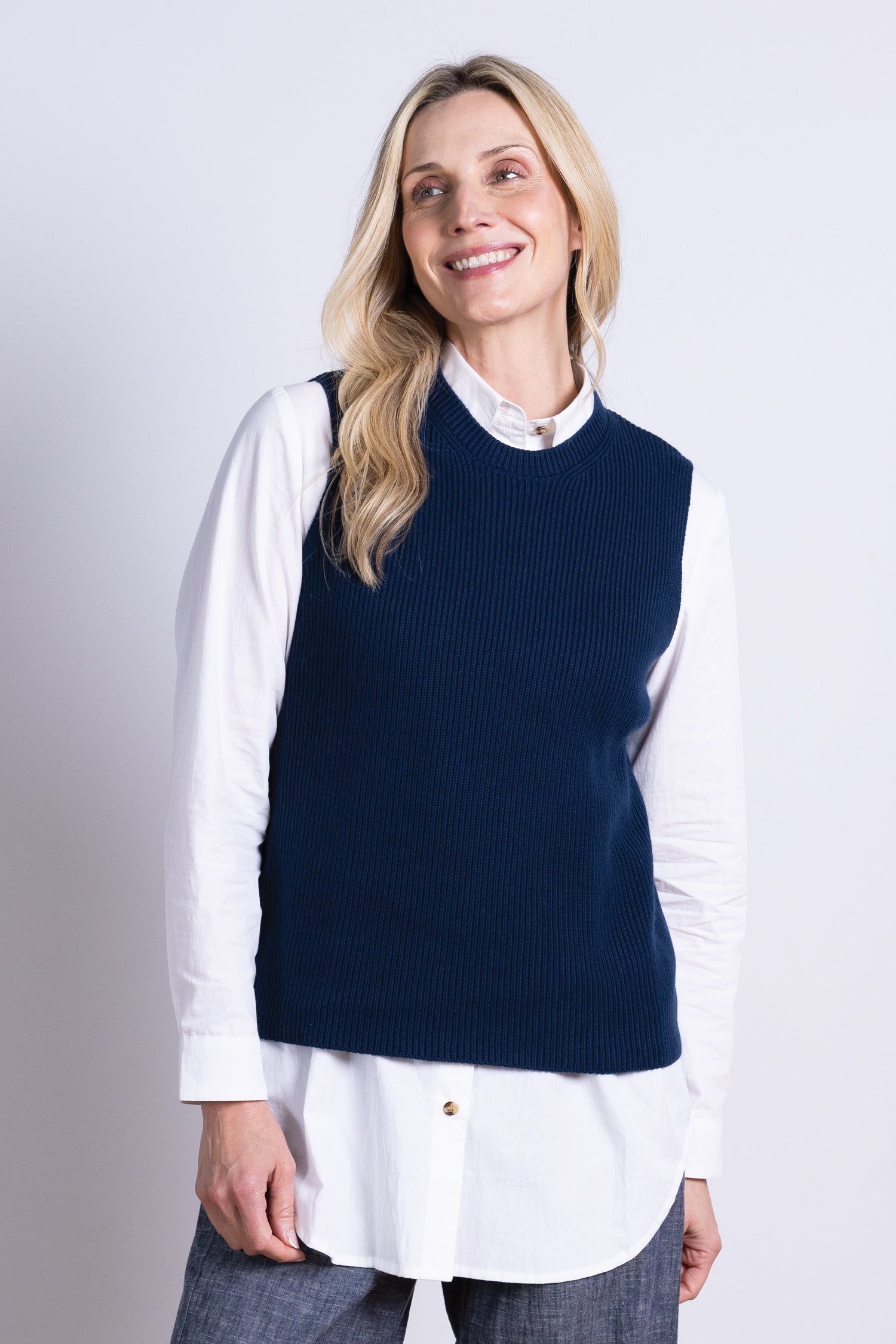 AW25 Knitted Vest - Thunder