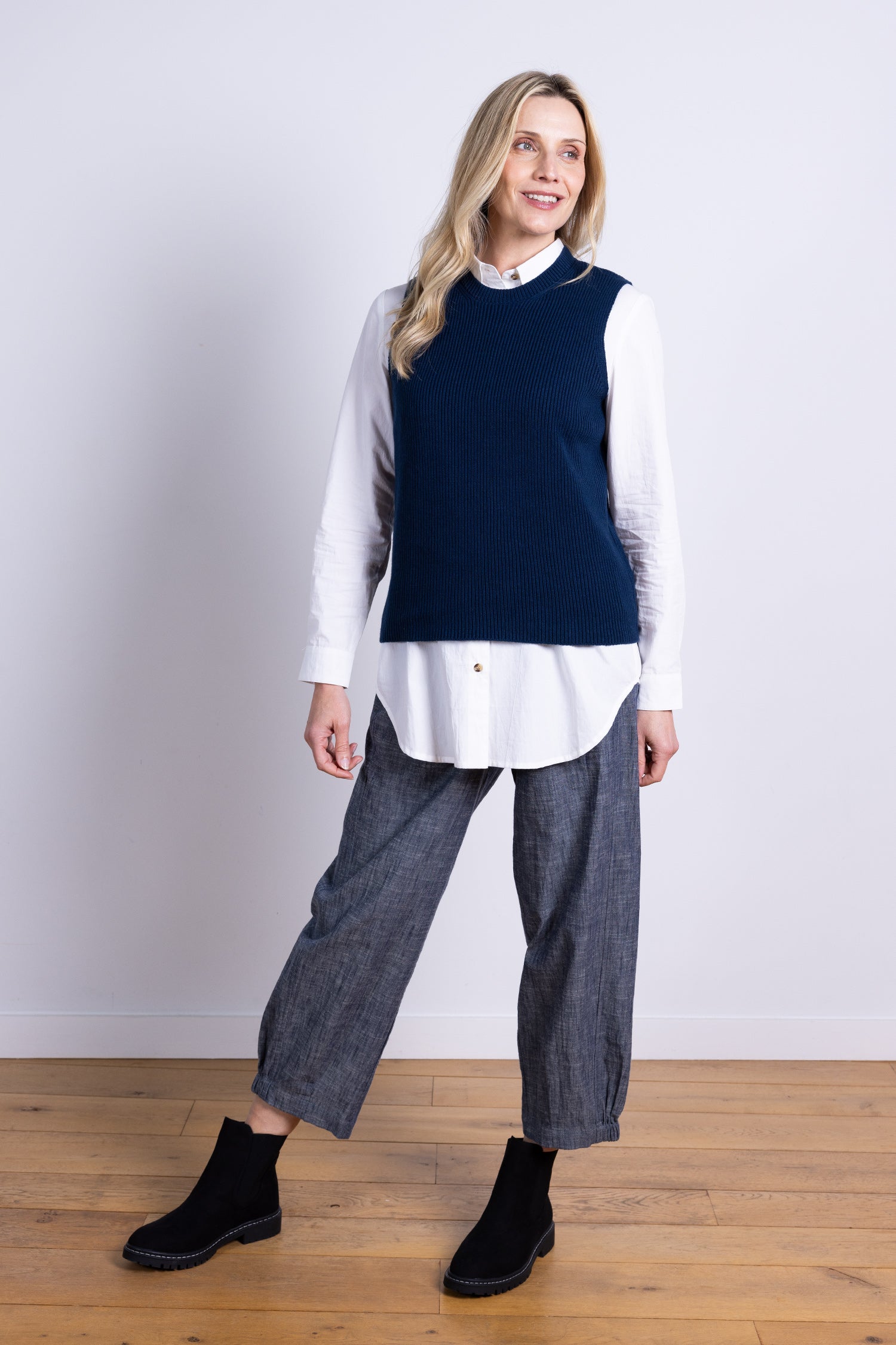 AW25 Knitted Vest - Thunder