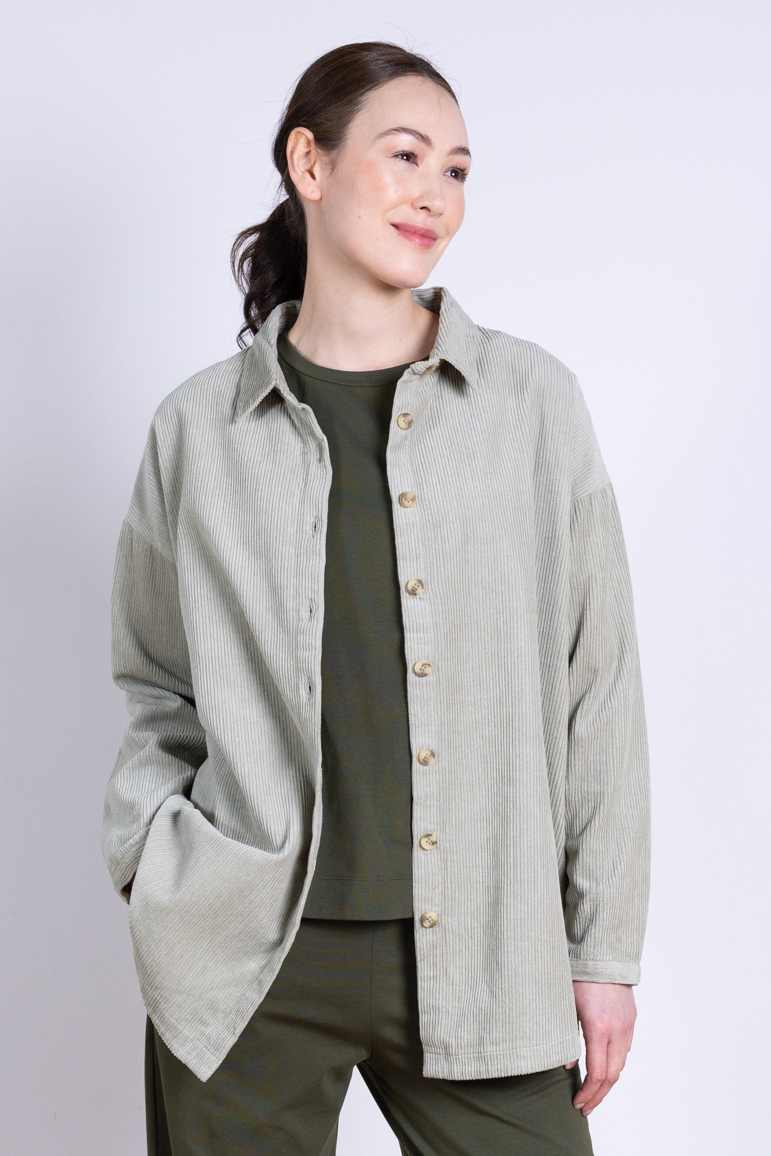 AW25 Cord Shirt - Ecru
