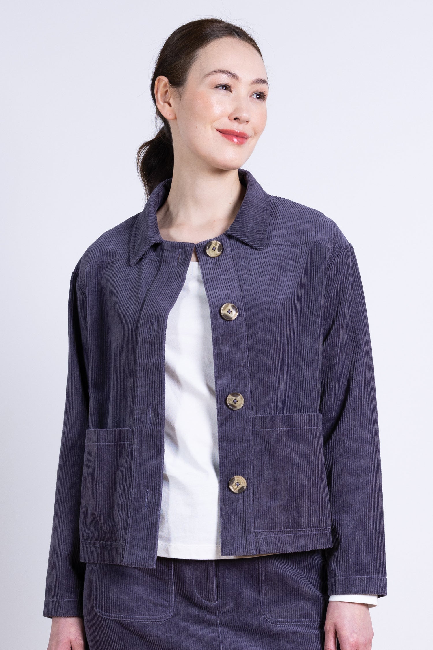AW25 Cord Jacket - Plum