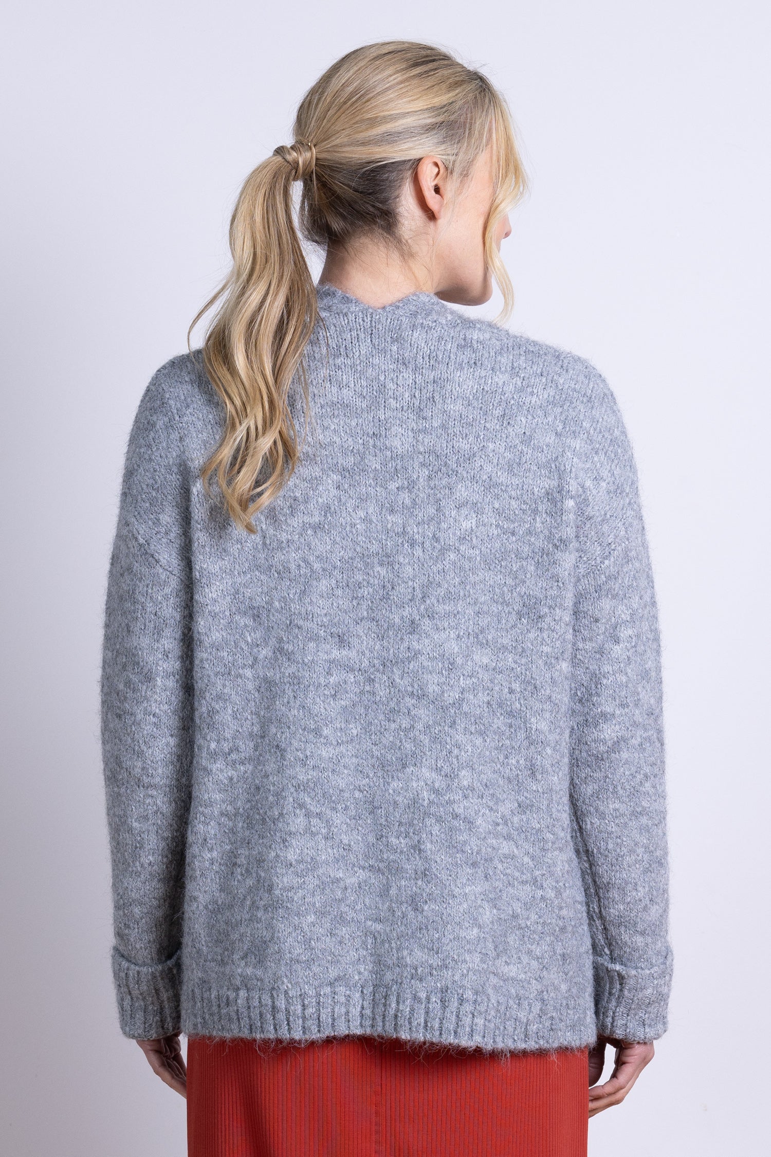 AW25 Edge to Edge Cardi - Grey