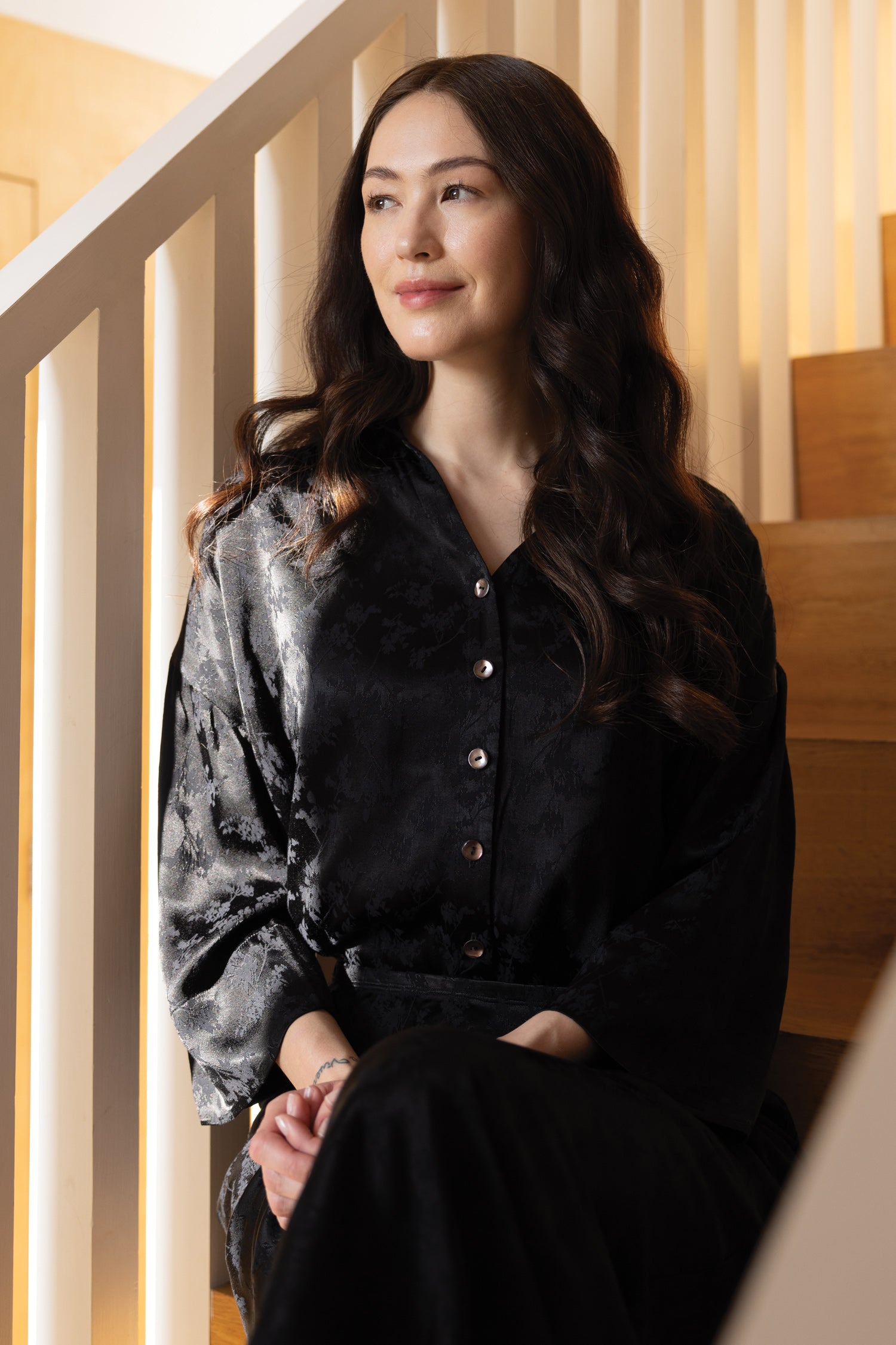 AW25 Jacquard Shirt - Black