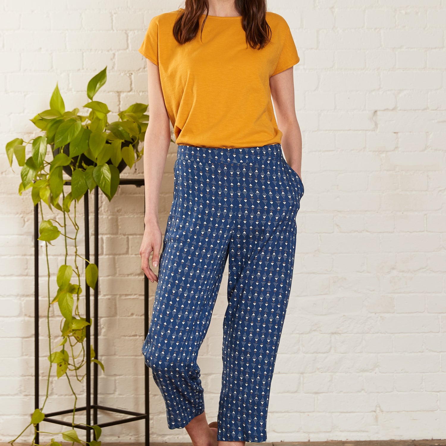 Viscose Desert Straight leg Trousers