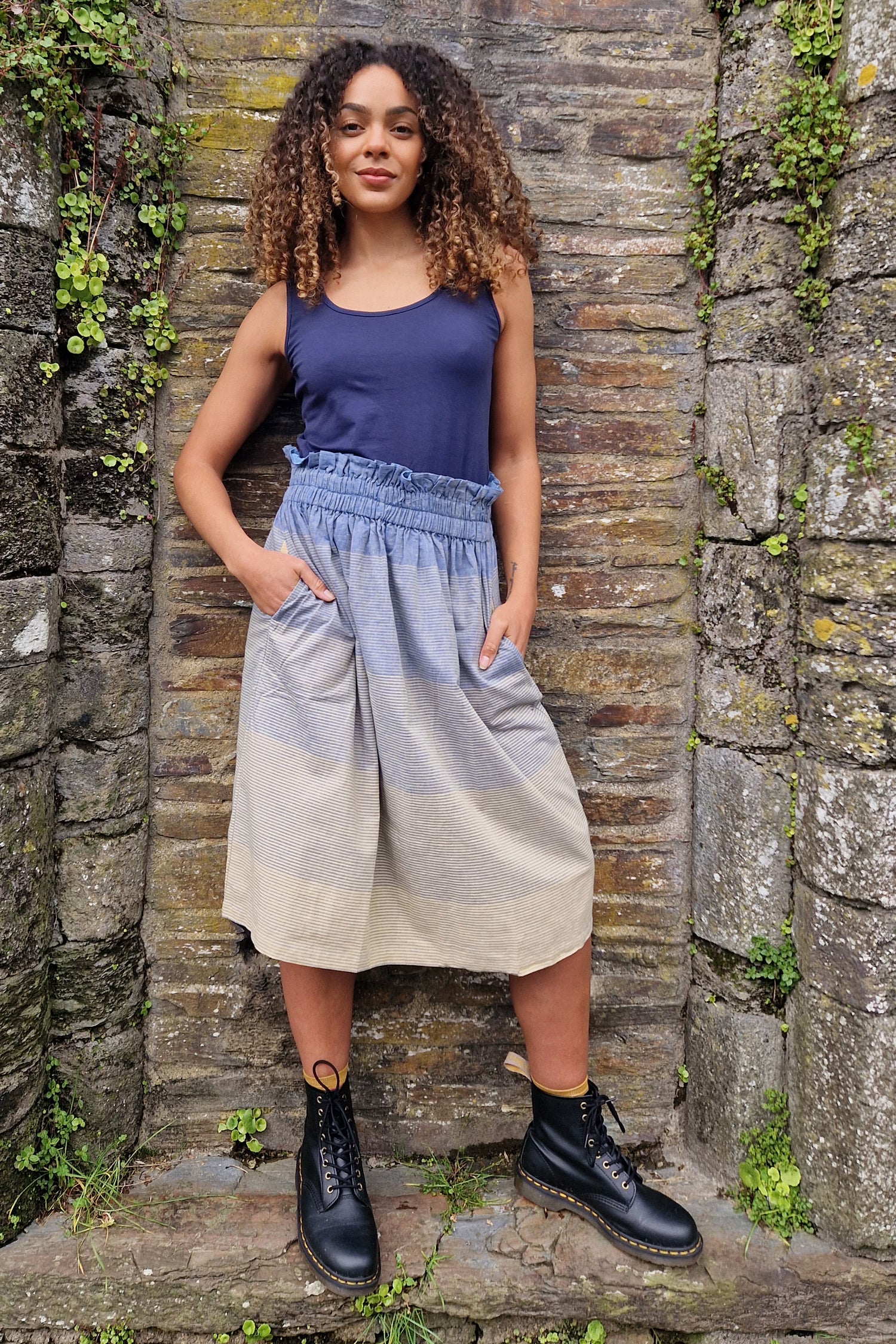 Striped Cotton Handloom Skirt