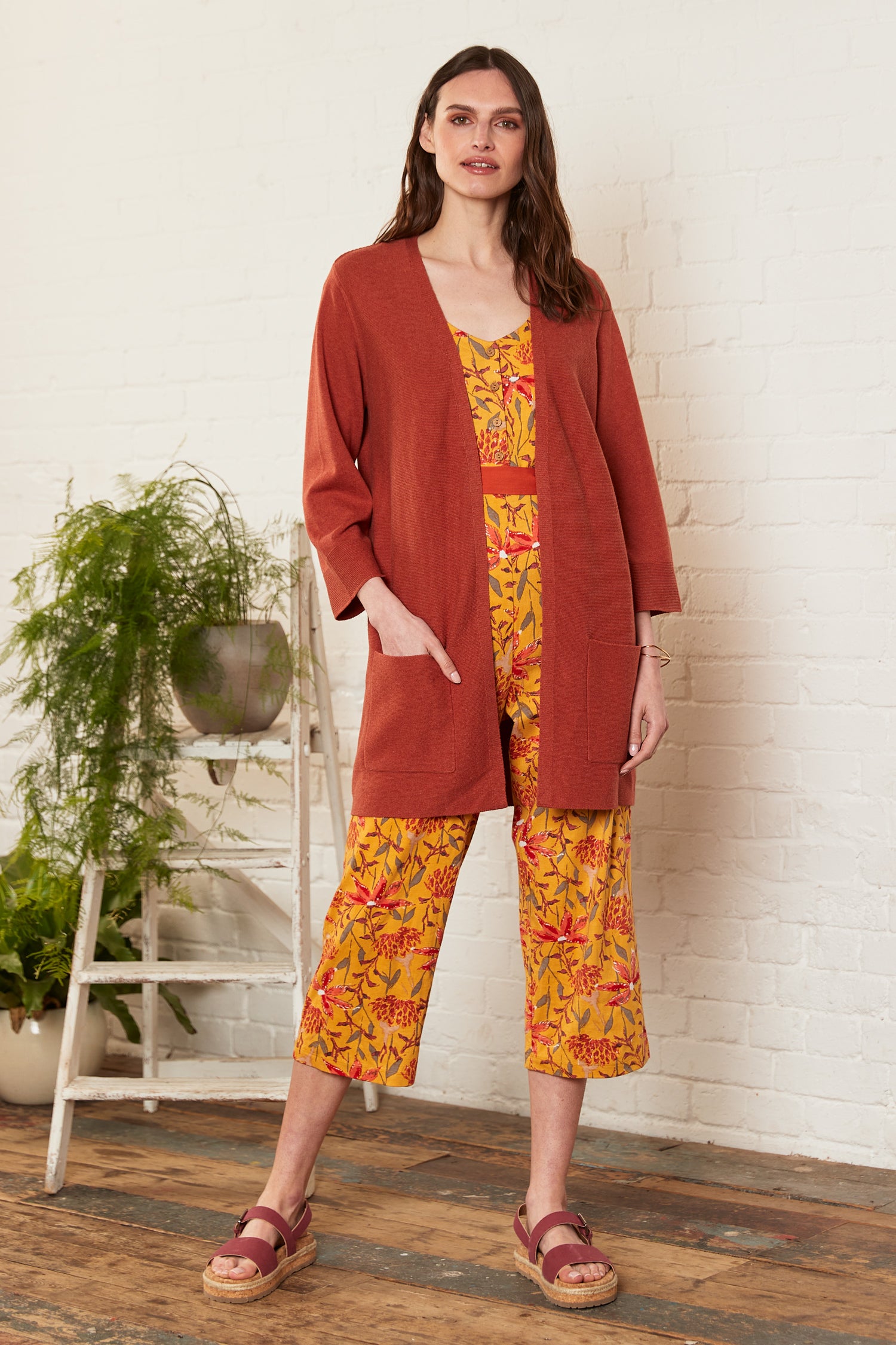 GOTS Organic Cotton Marl Kimono Cardi