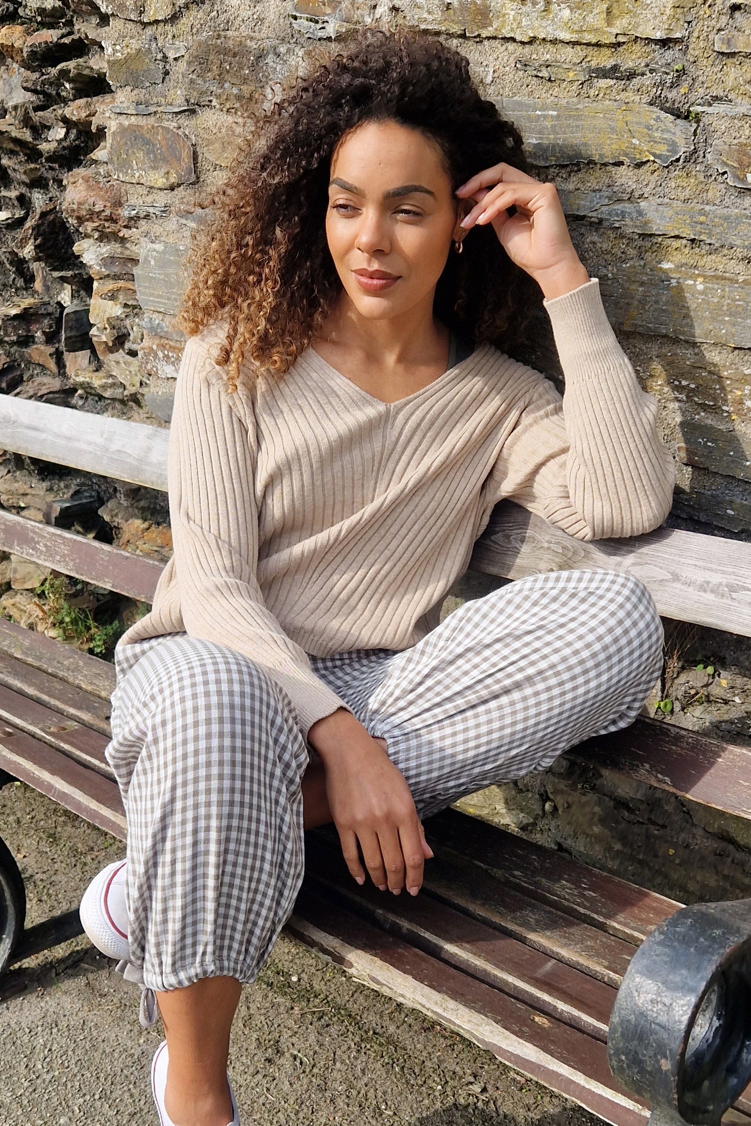 Marl Organic Cotton Cropped Jumper