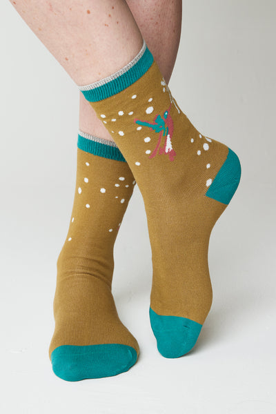 Bamboo Hummingbird Socks