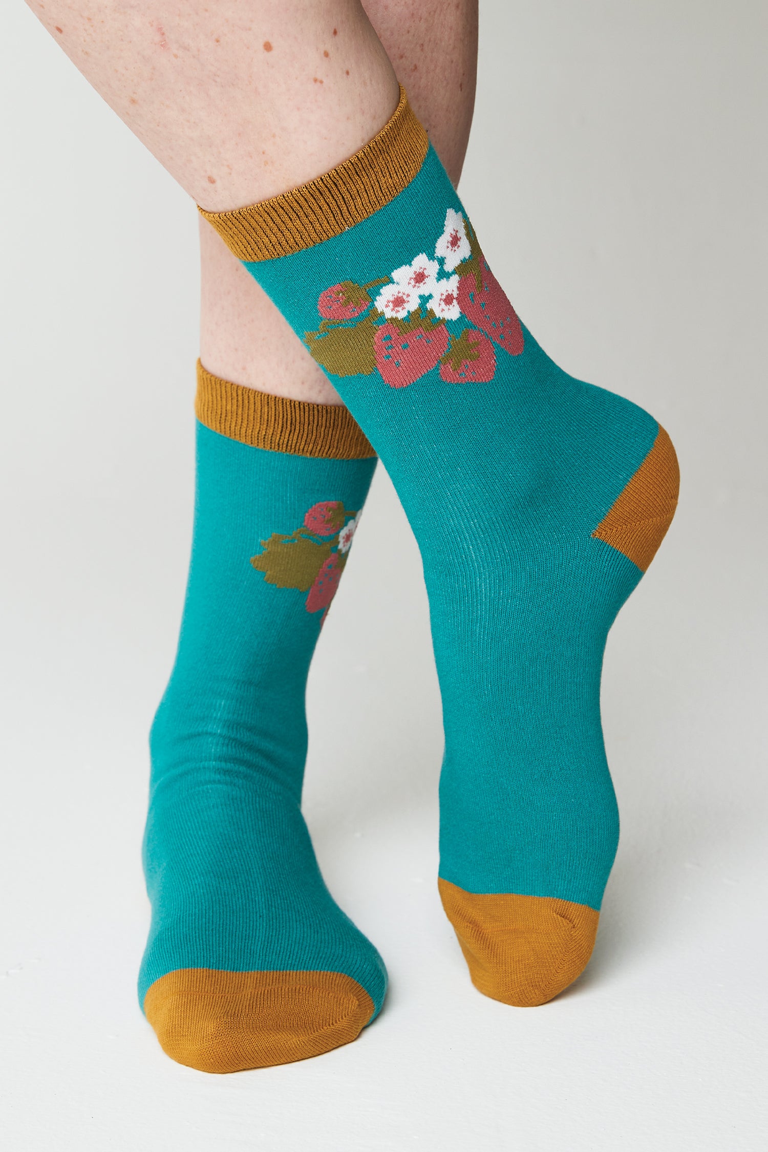 Strawberry Garland Bamboo Socks