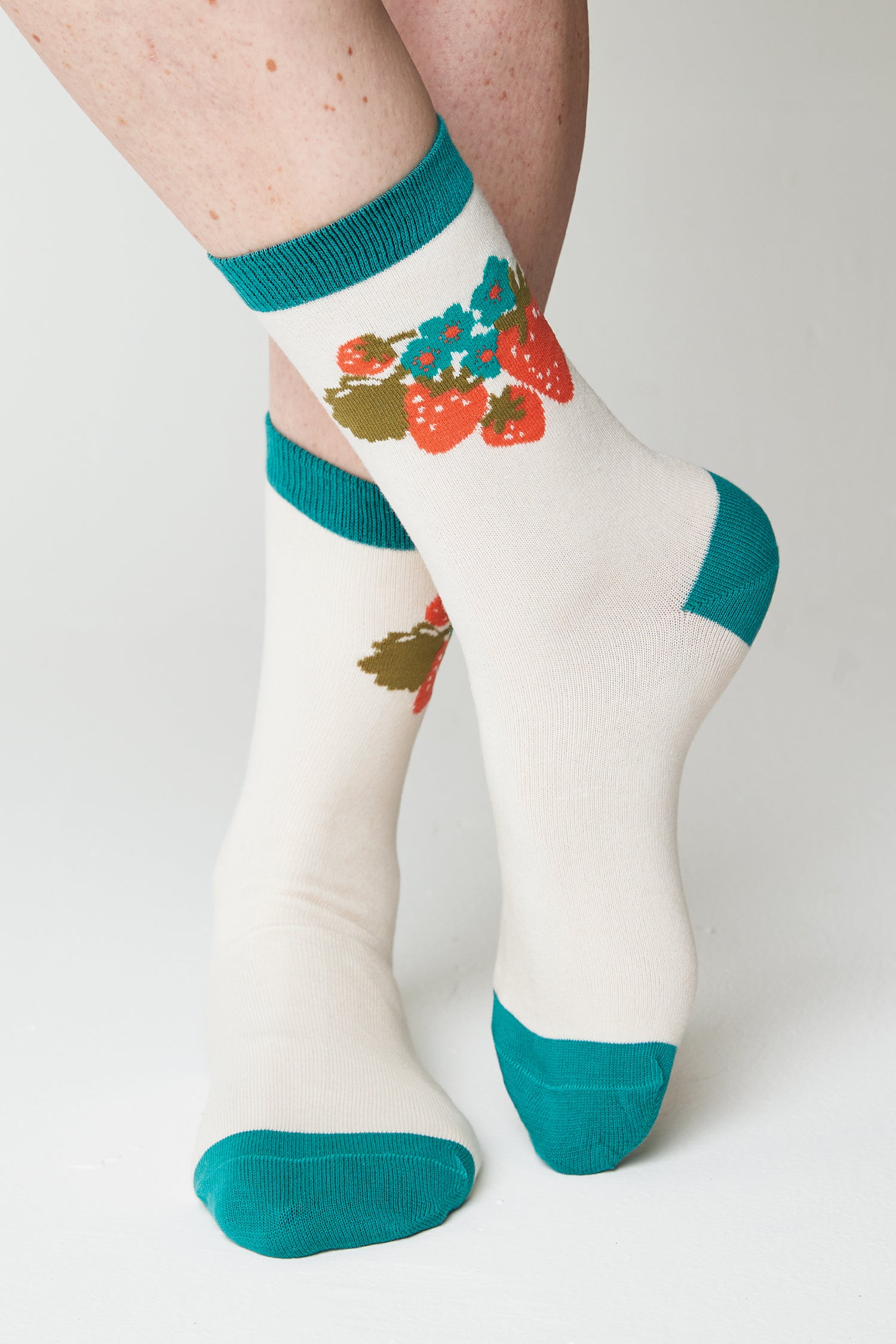 Strawberry Garland Bamboo Socks