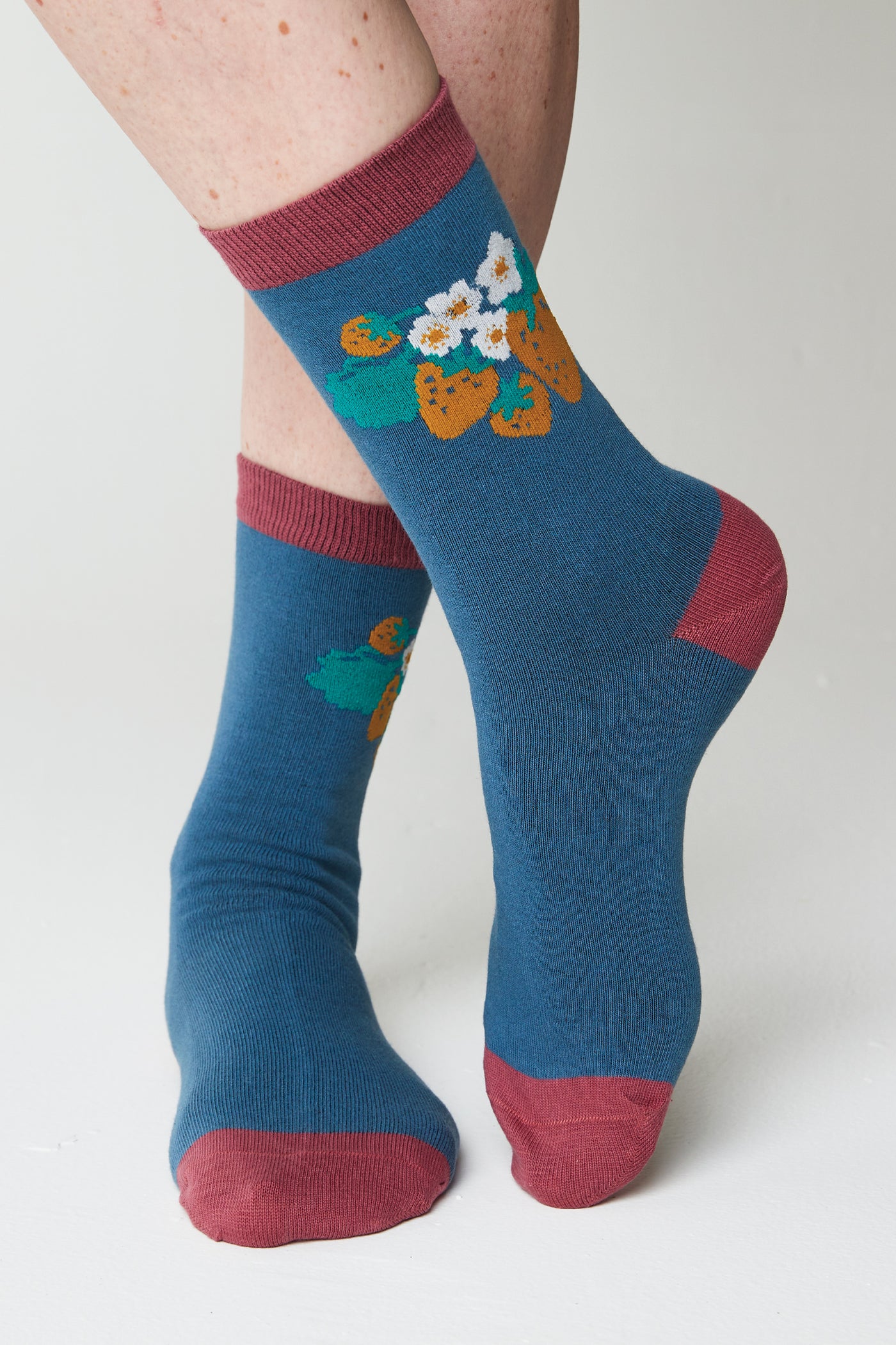 Strawberry Garland Bamboo Socks