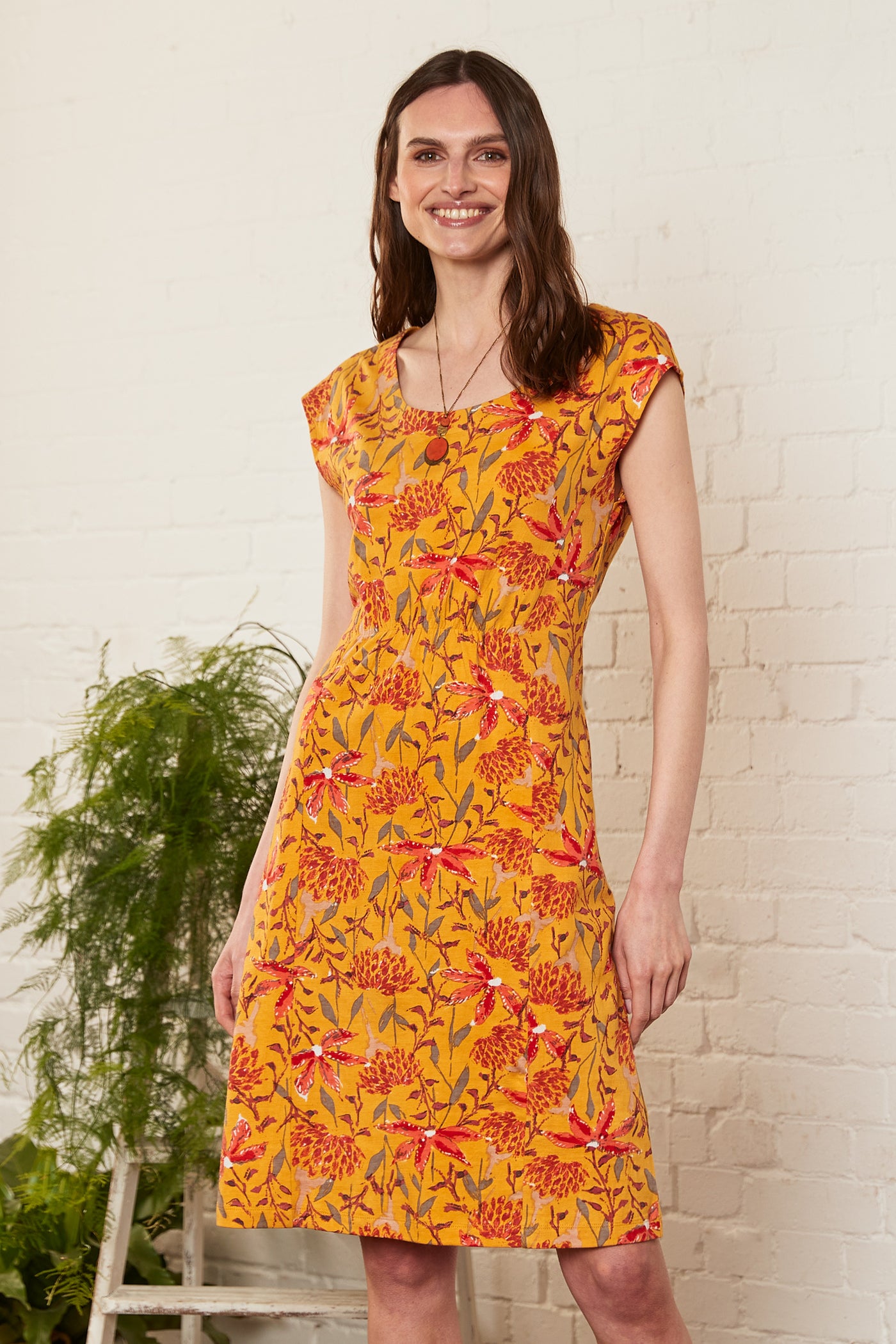 Trebah Organic Cotton Jersey Dress