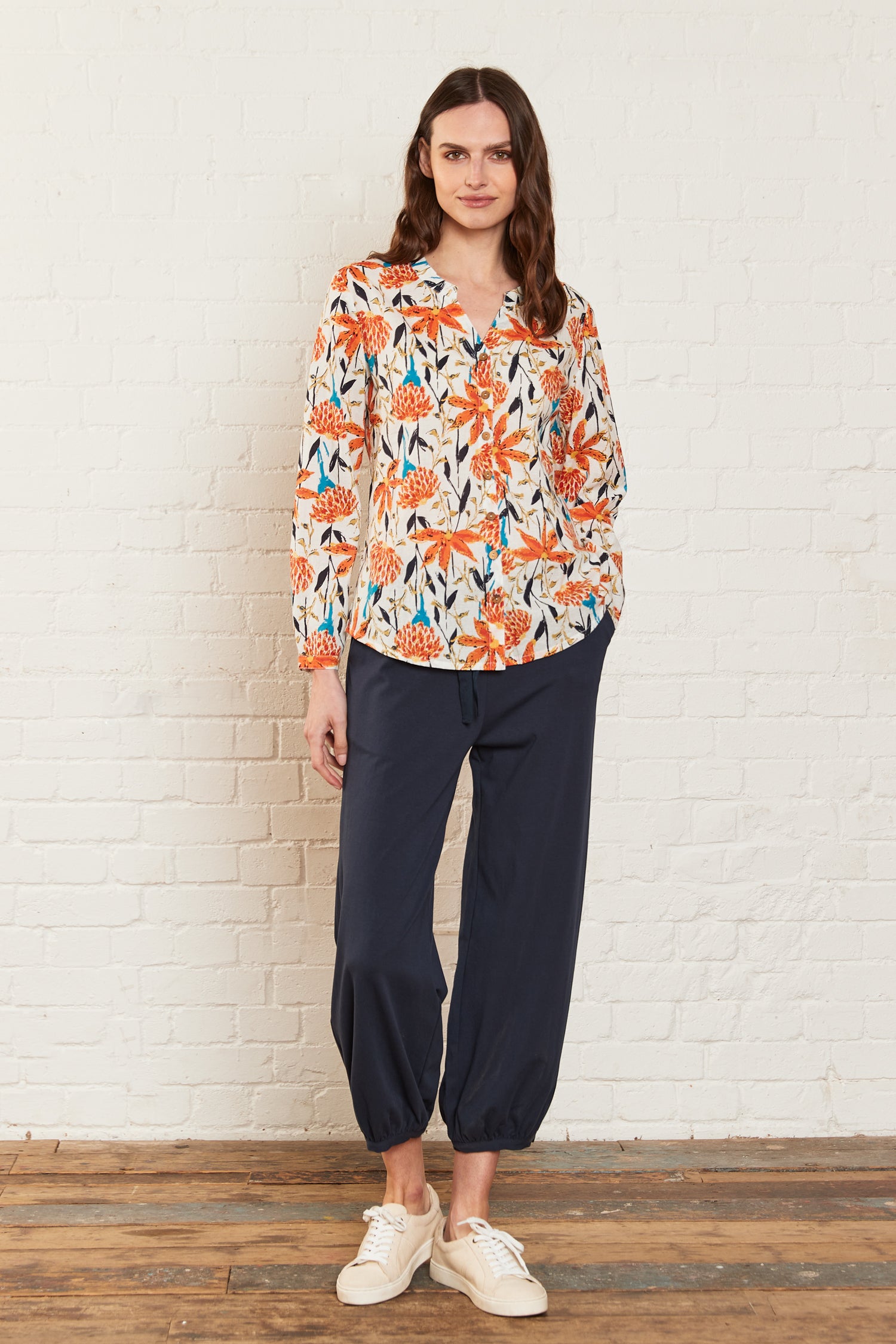 Trebah Cotton Floral Shirt