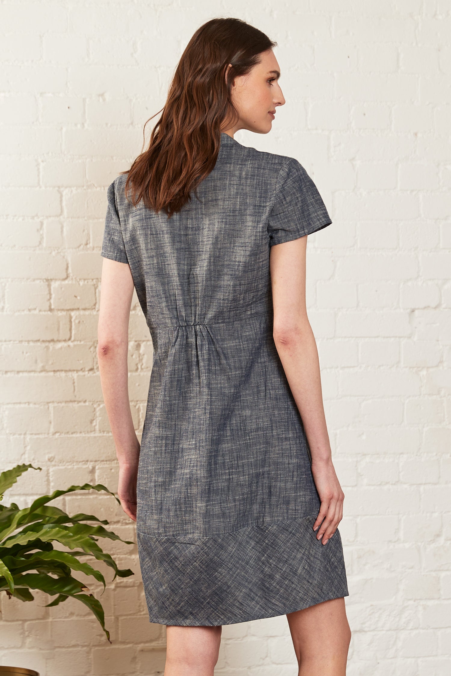 Cotton Chambray Tunic Dress