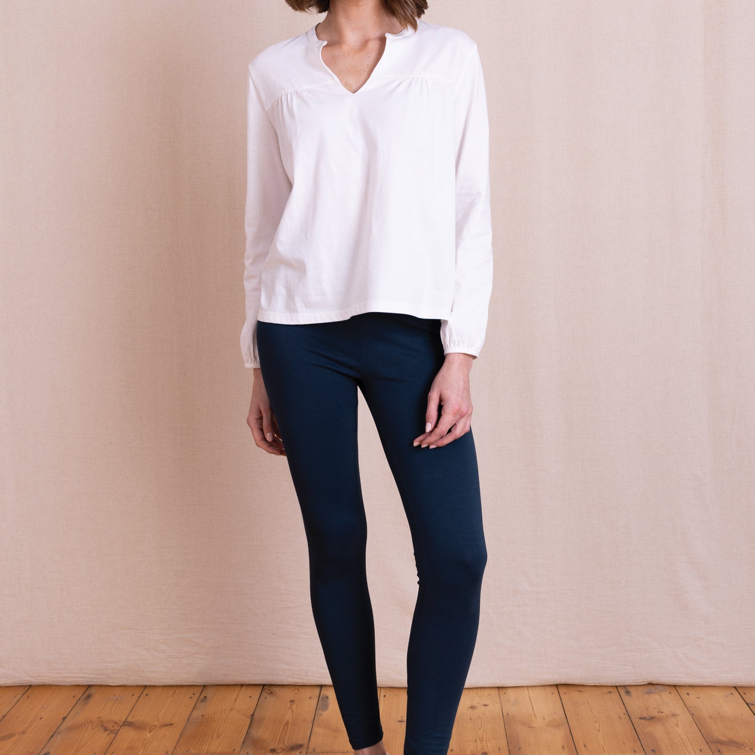 AW26 Organic Cotton Leggings - Navy