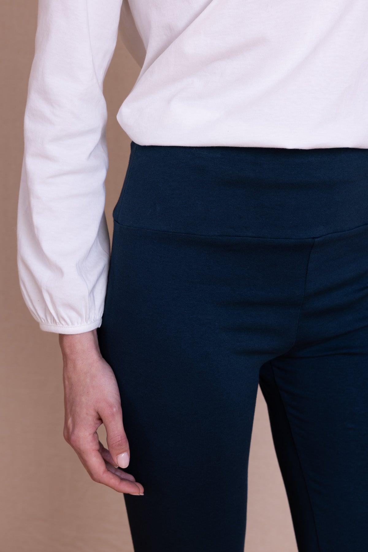 AW26 Organic Cotton Leggings - Navy