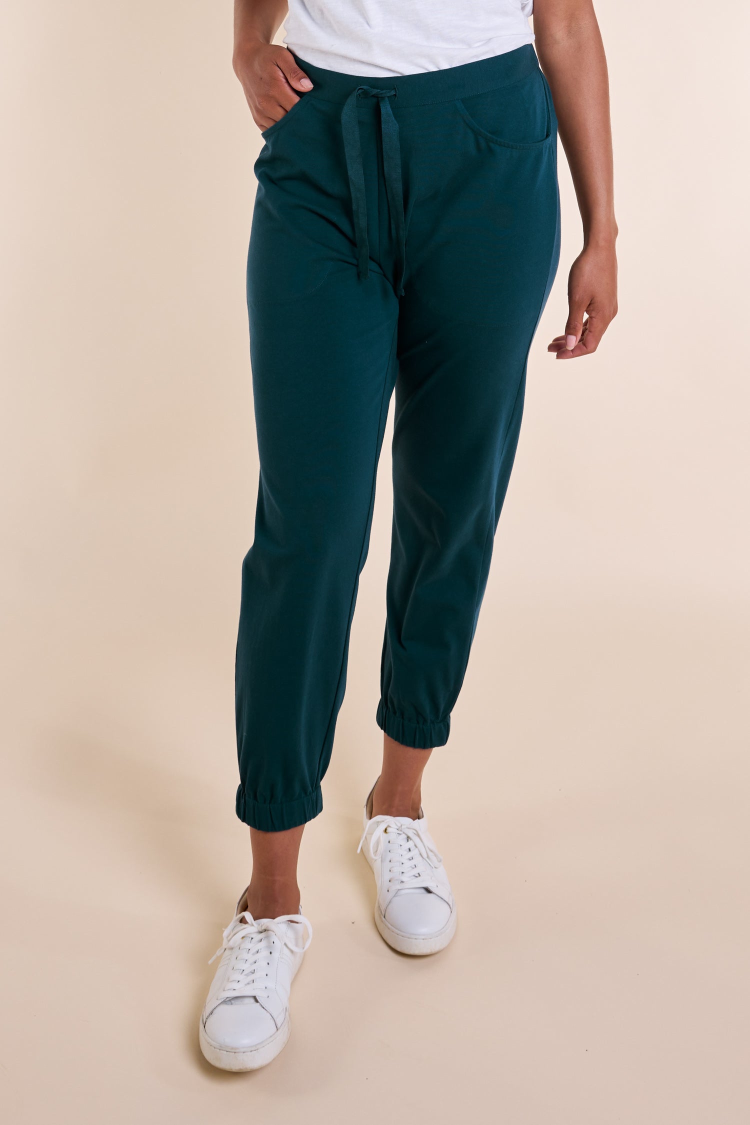 SS25 GOTS Organic Cotton Jersey Trousers - Jet