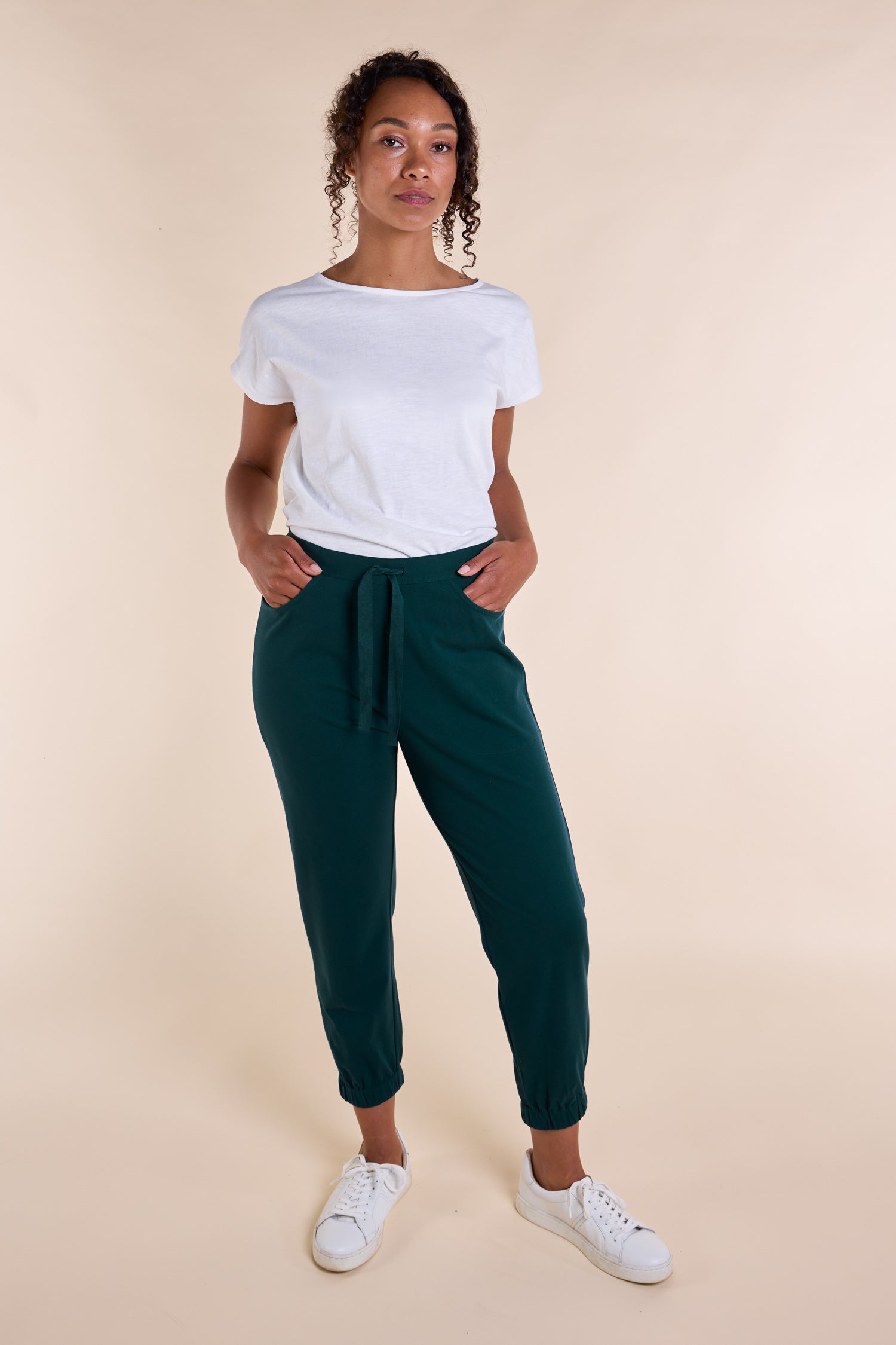 SS25 GOTS Organic Cotton Jersey Trousers - Jet