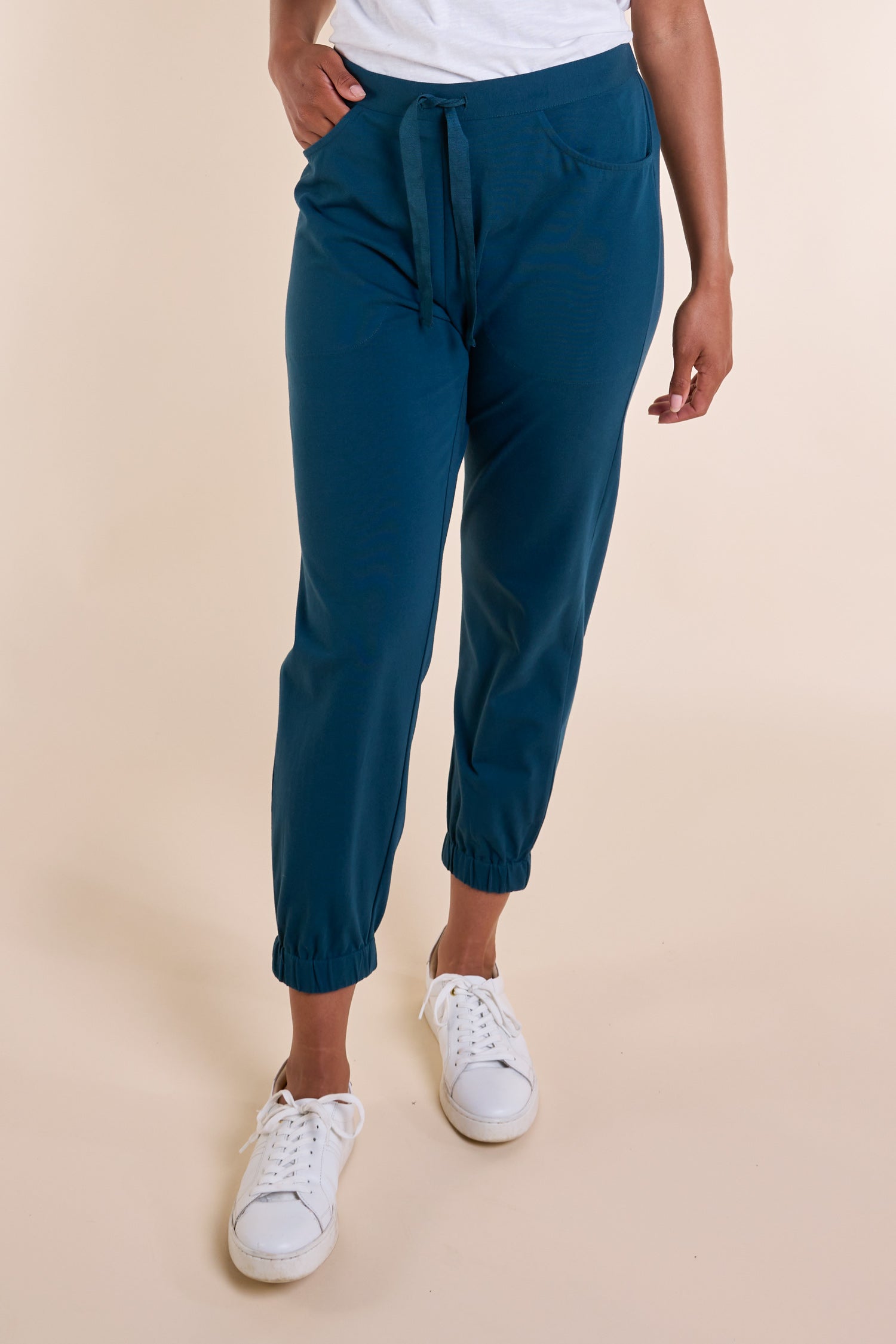 SS25 GOTS Organic Cotton Jersey Trousers - Jet