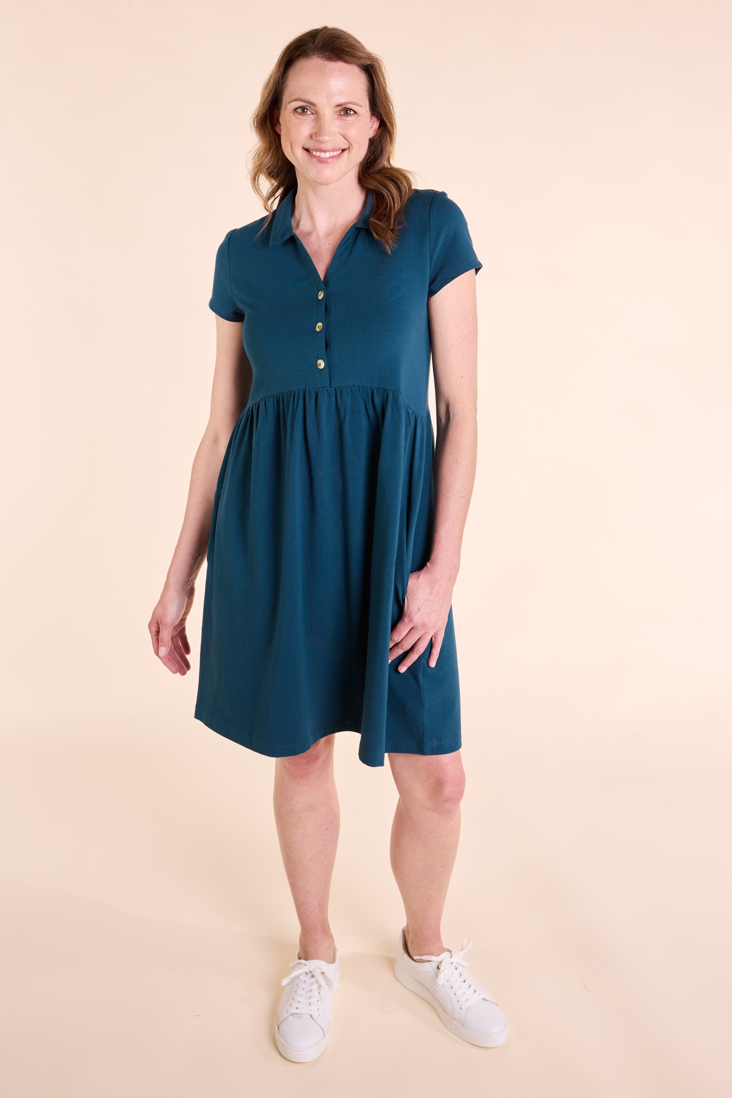 SS25 GOTS Organic Cotton Tunic Dress - Jet