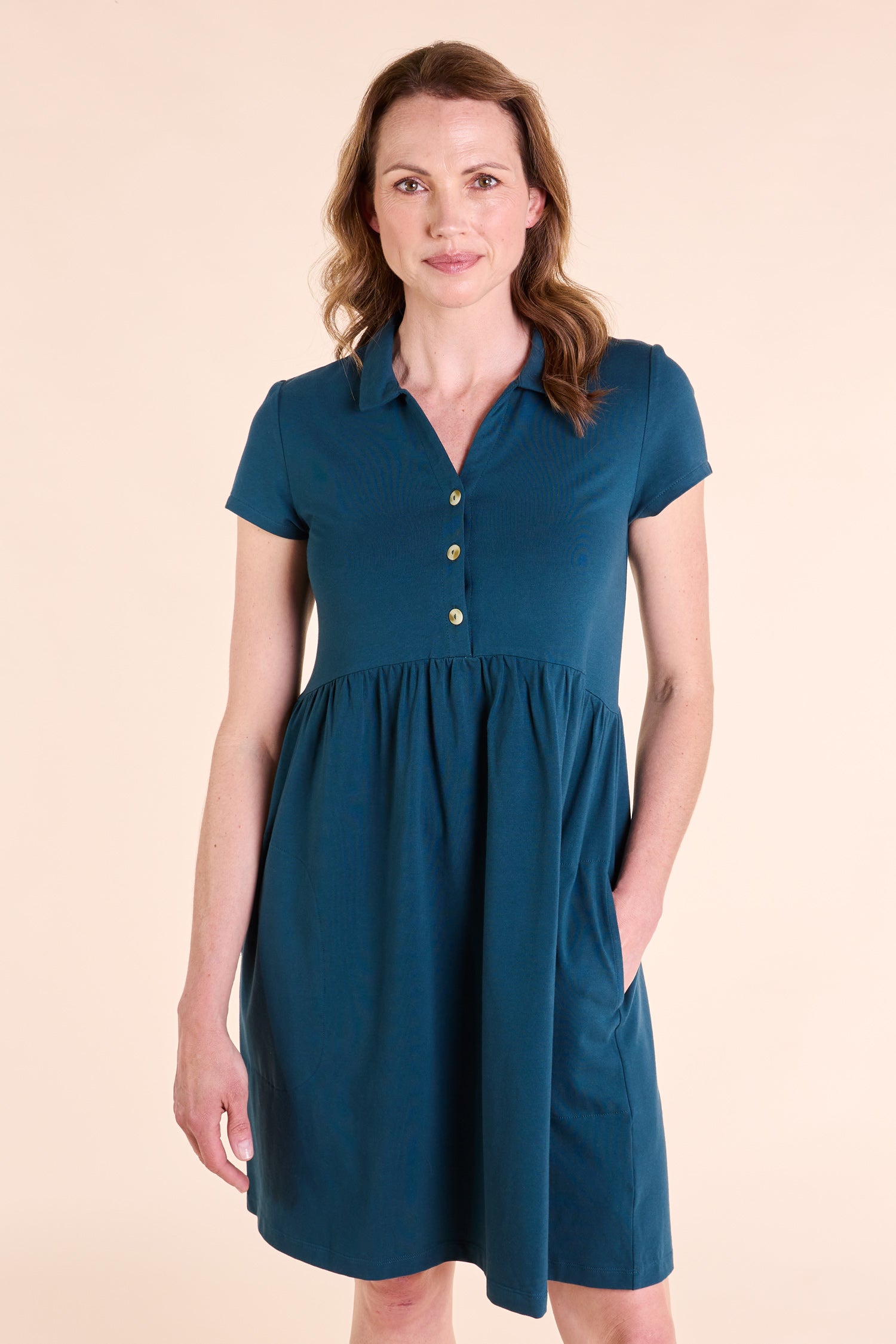 SS25 GOTS Organic Cotton Tunic Dress - Jet