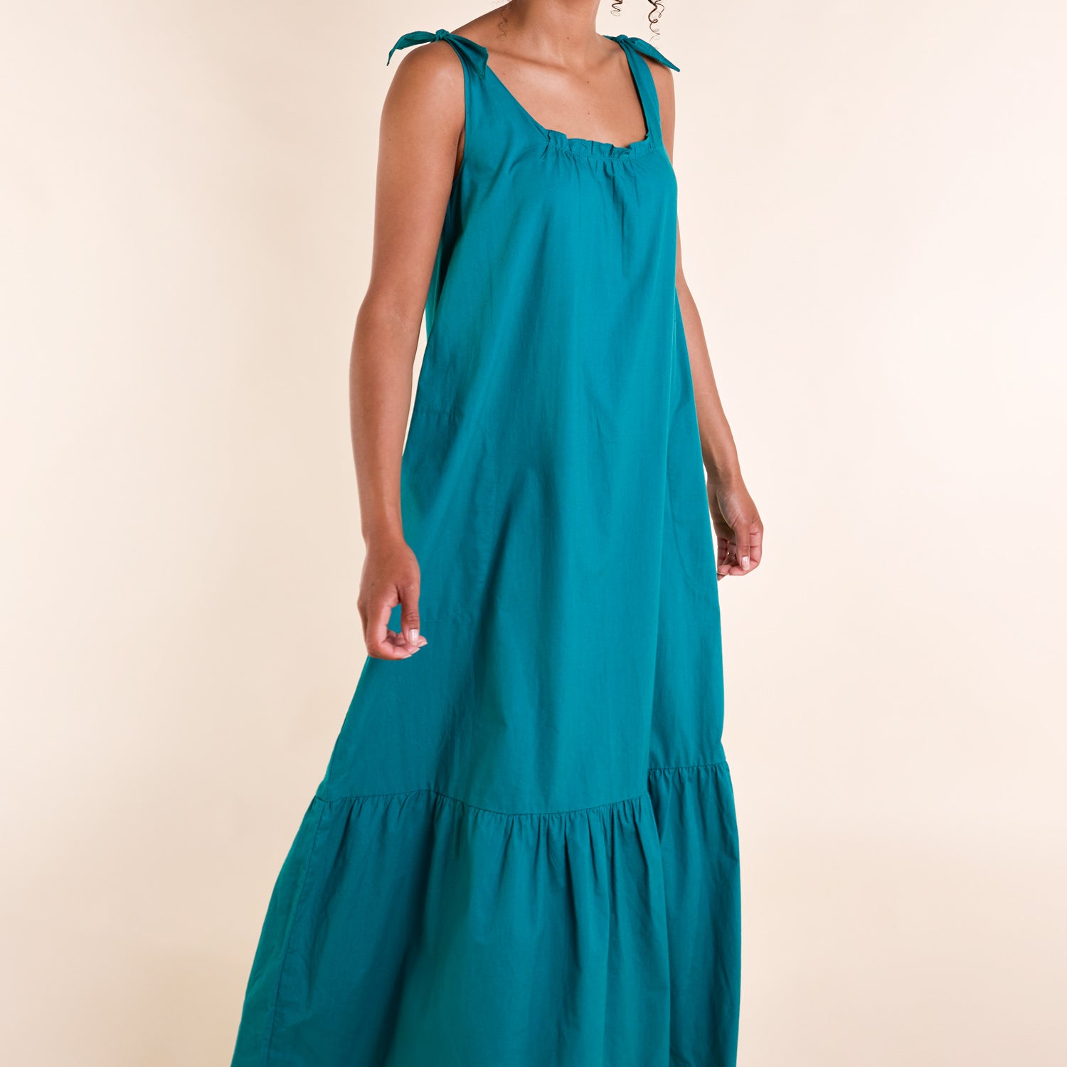 SS25 Poplin Sundress - Emerald