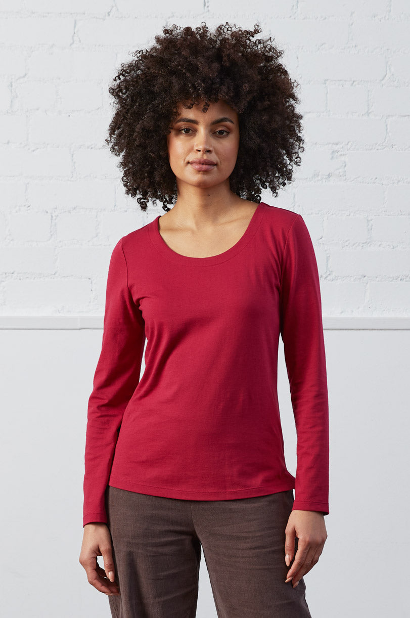 GOTS Organic Cotton Long Sleeve Jersey Top