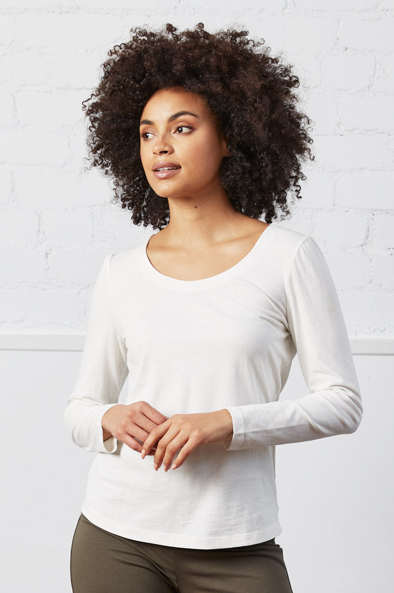 GOTS Organic Cotton Long Sleeve Jersey Top