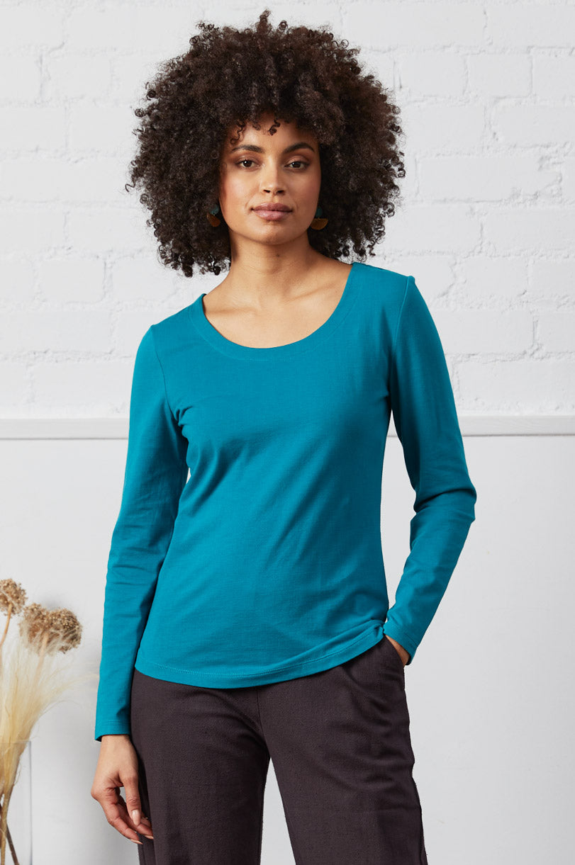 GOTS Organic Cotton Long Sleeve Jersey Top