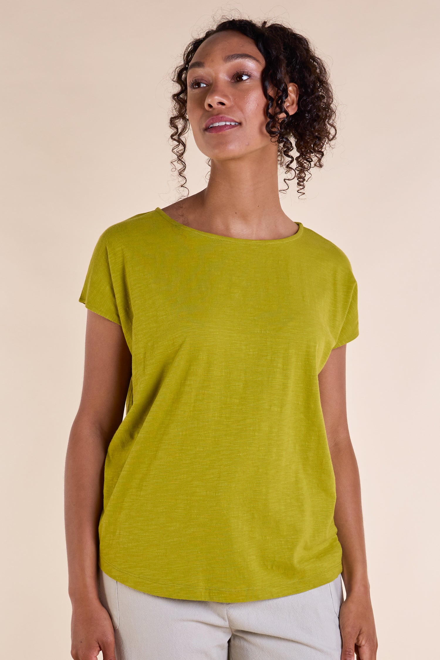 SS25 GOTS Organic Cotton T shirt - Lotus