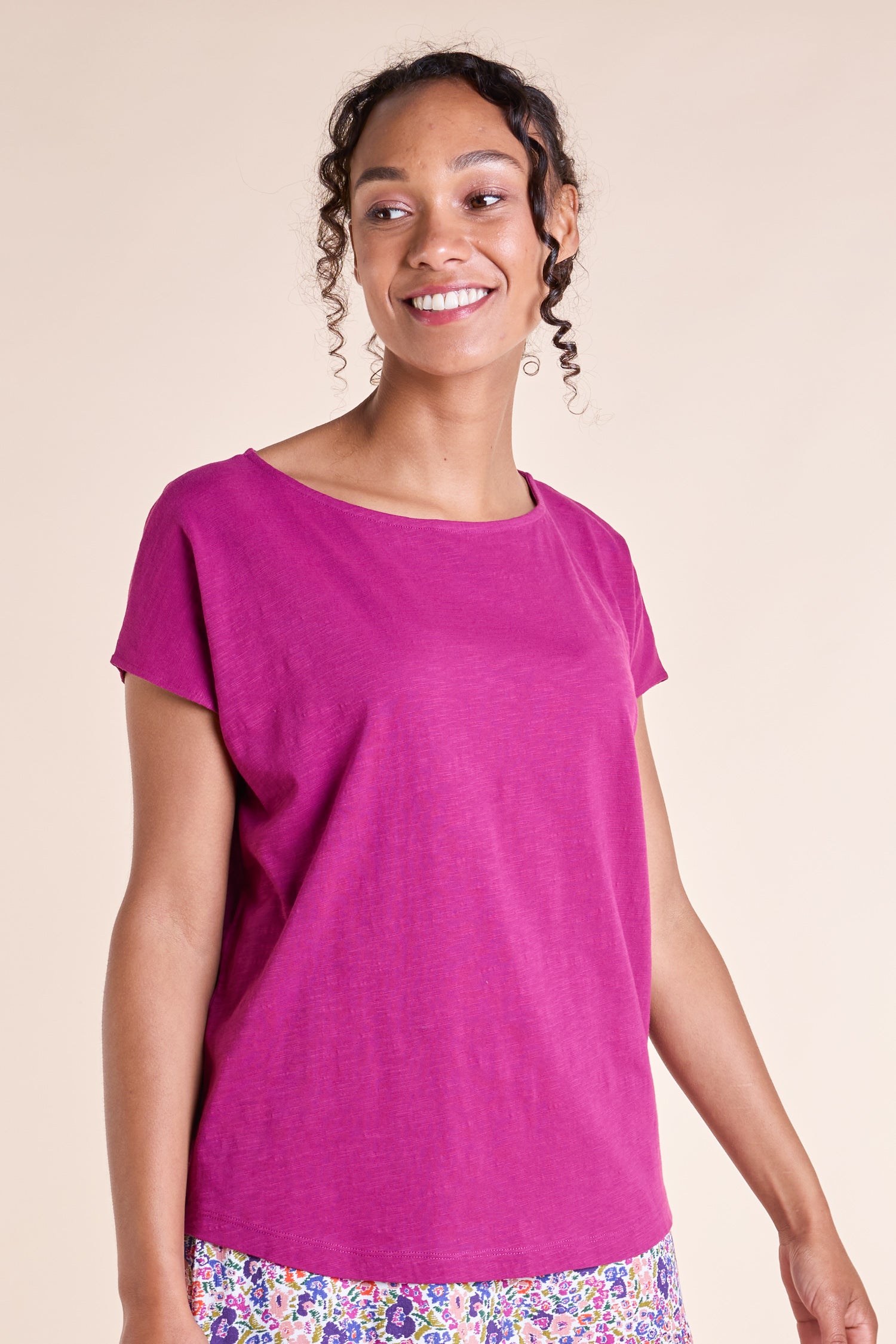 SS25 GOTS Organic Cotton T shirt - Pansy