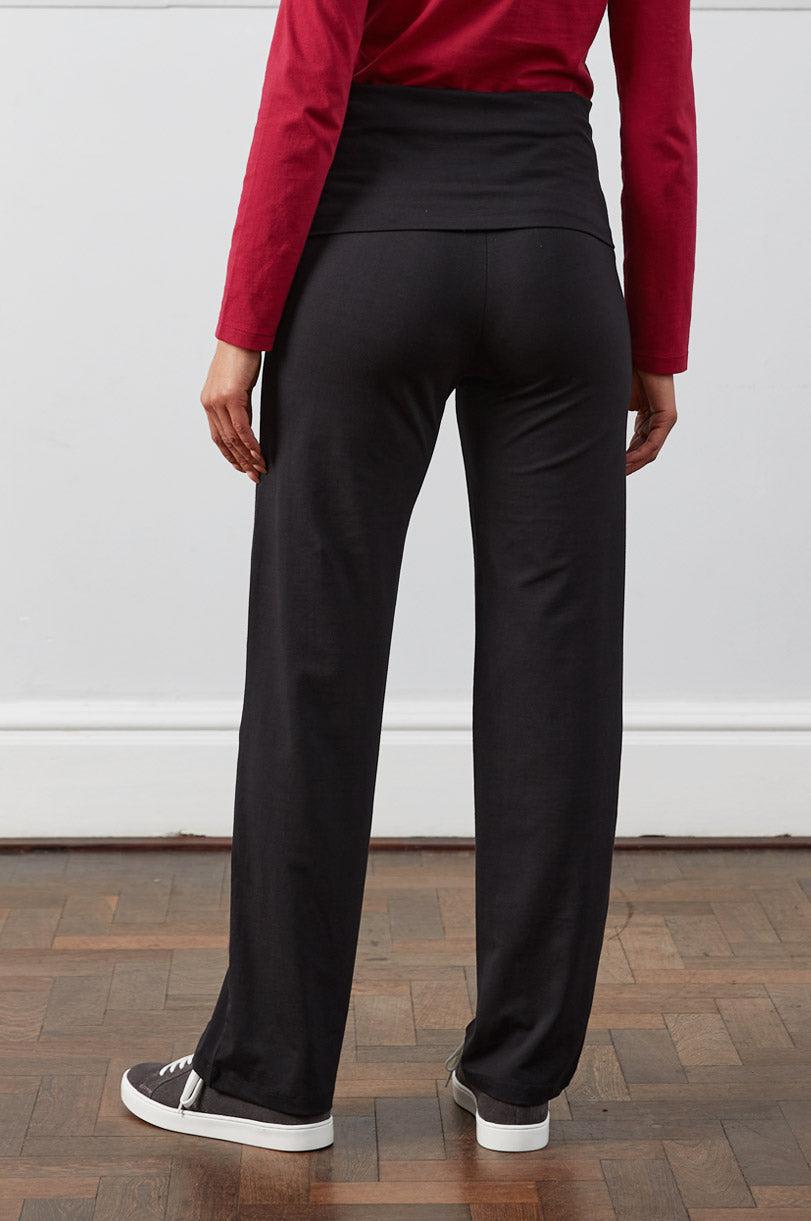 GOTS Organic Cotton Roll-Top Jersey Trousers