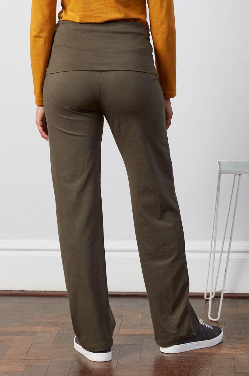 GOTS Organic Cotton Roll-Top Jersey Trousers