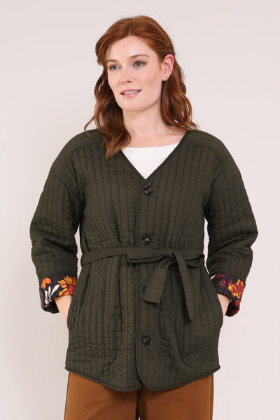 Cotton Reversible Quilted Jacket